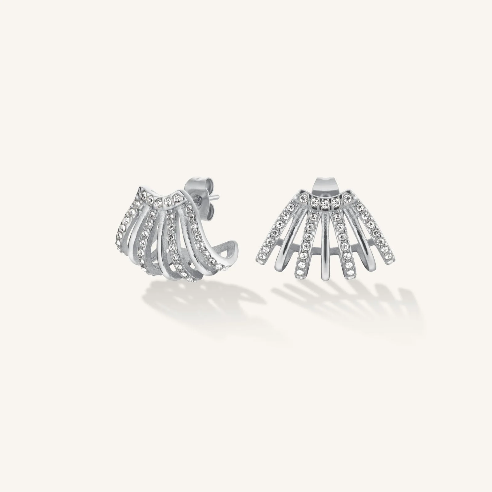 Caged Crystal Earrings - Image 4
