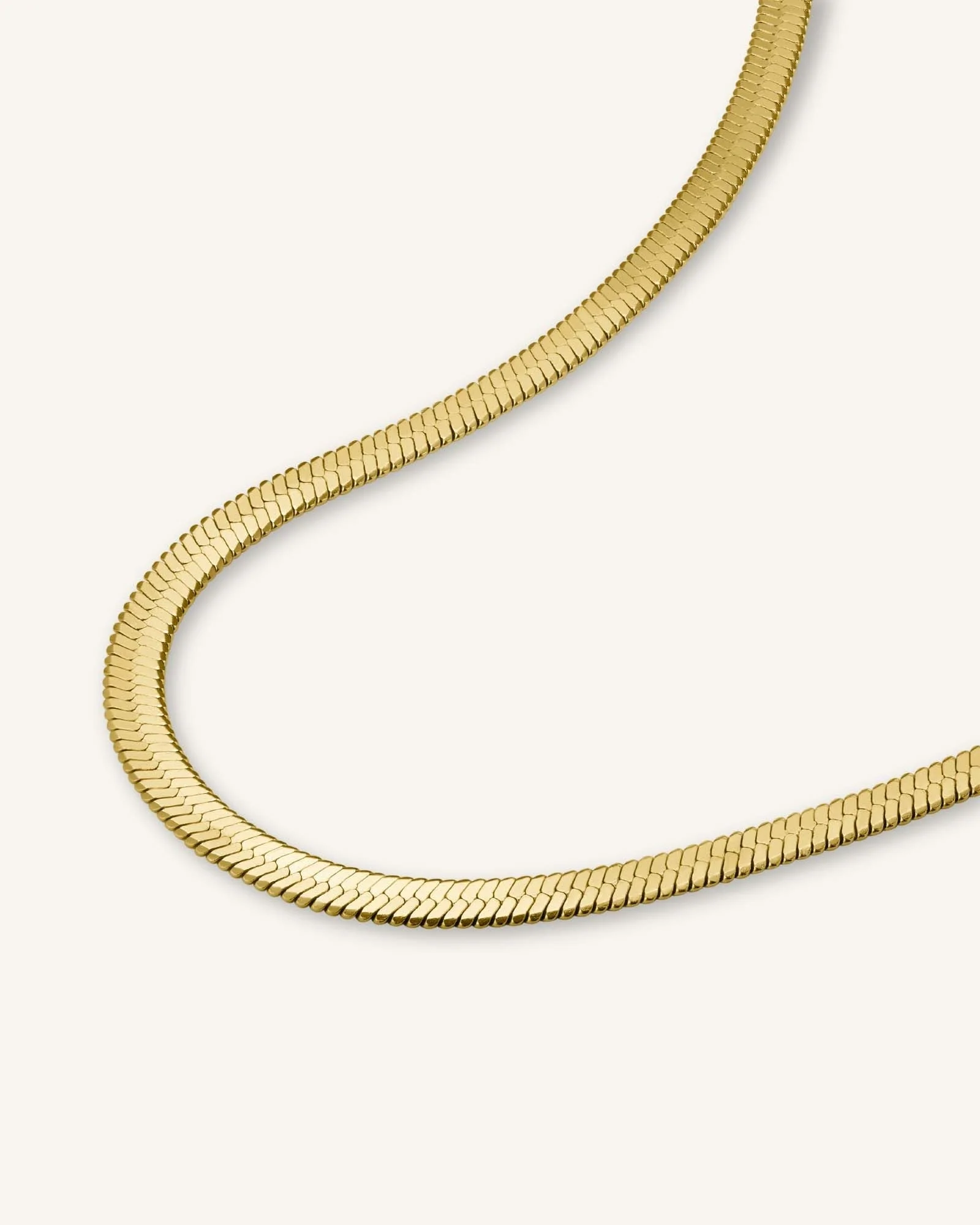 Snake Necklace Gold - Image 3