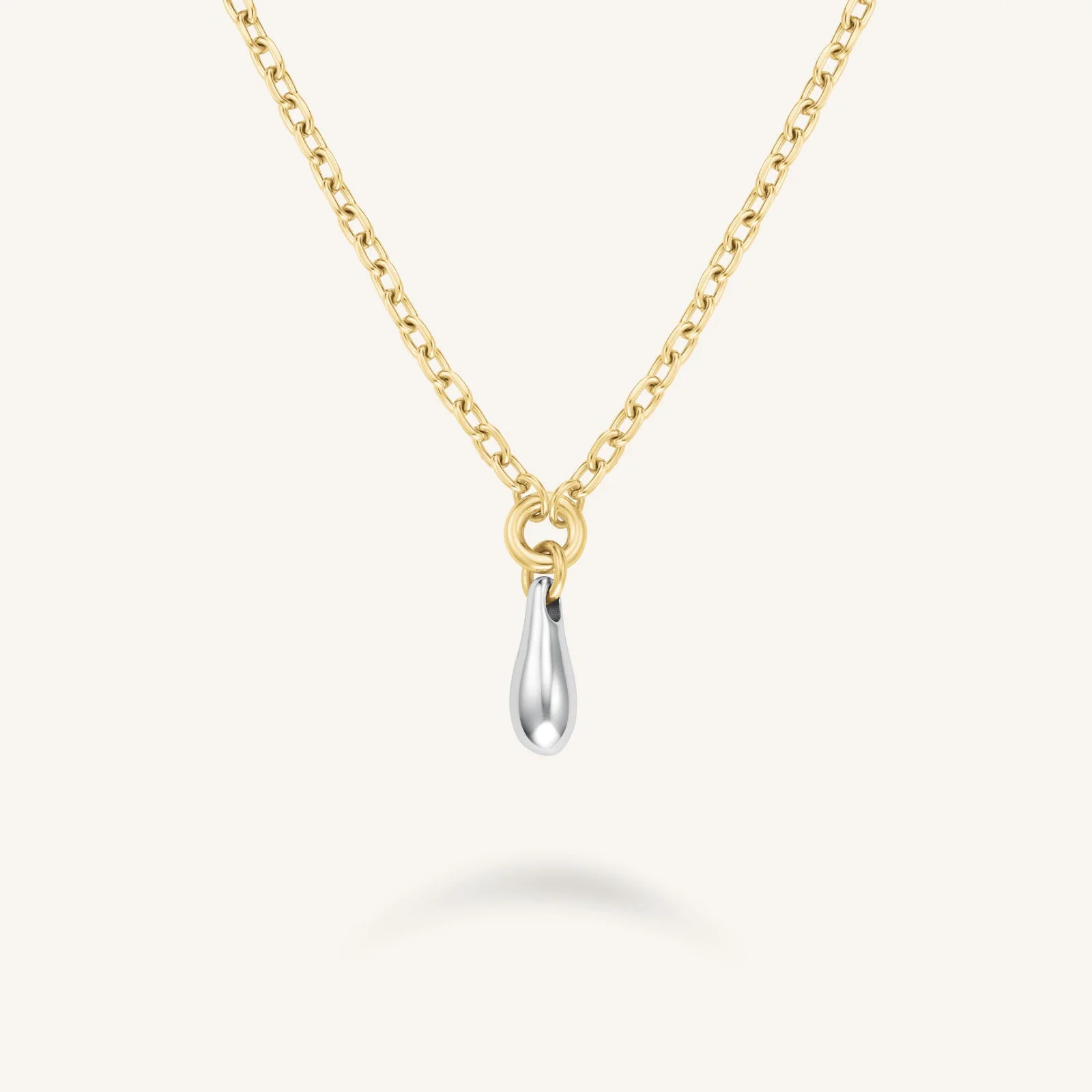 Duotone Drop Necklace