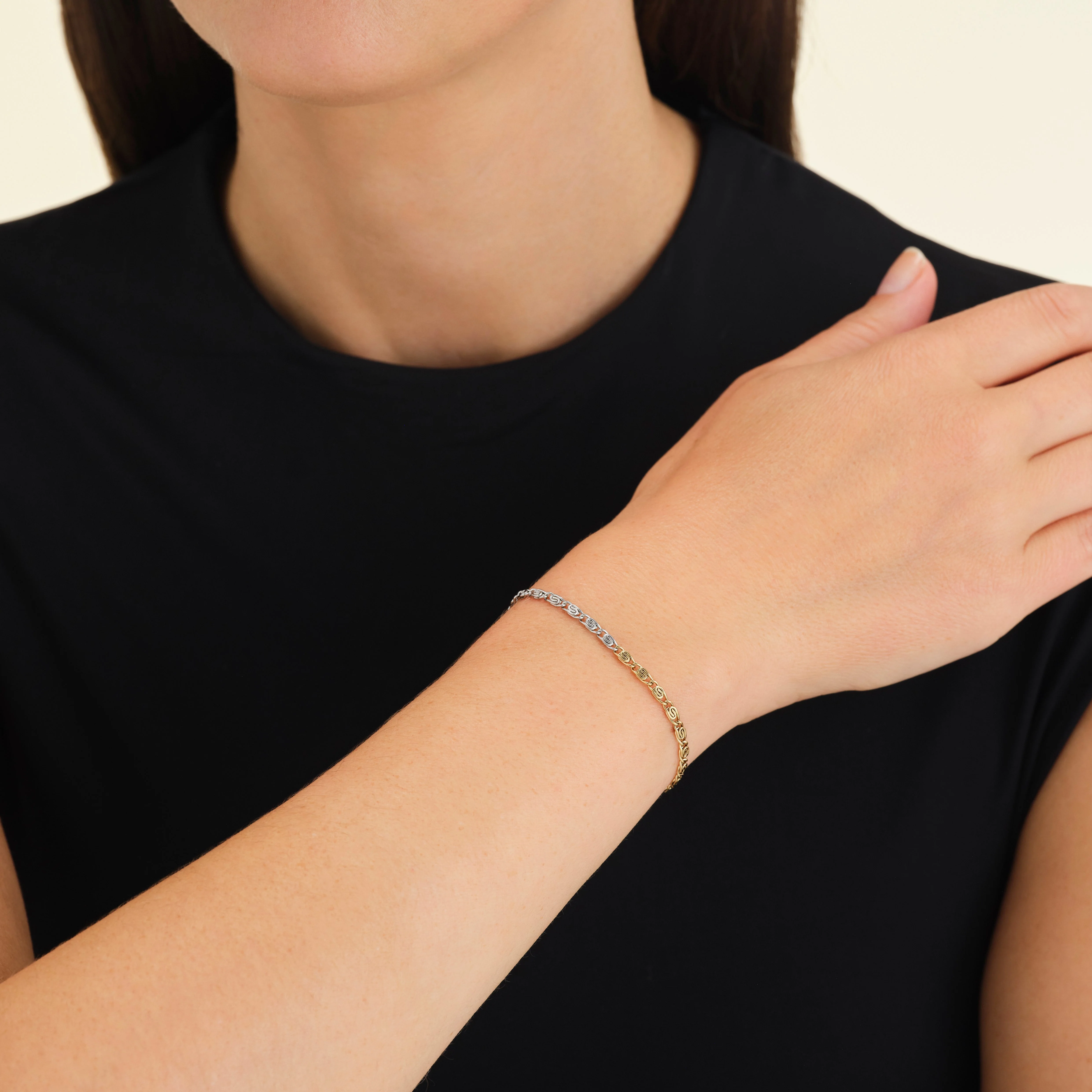 Duotone Swirl Bracelet - Image 2