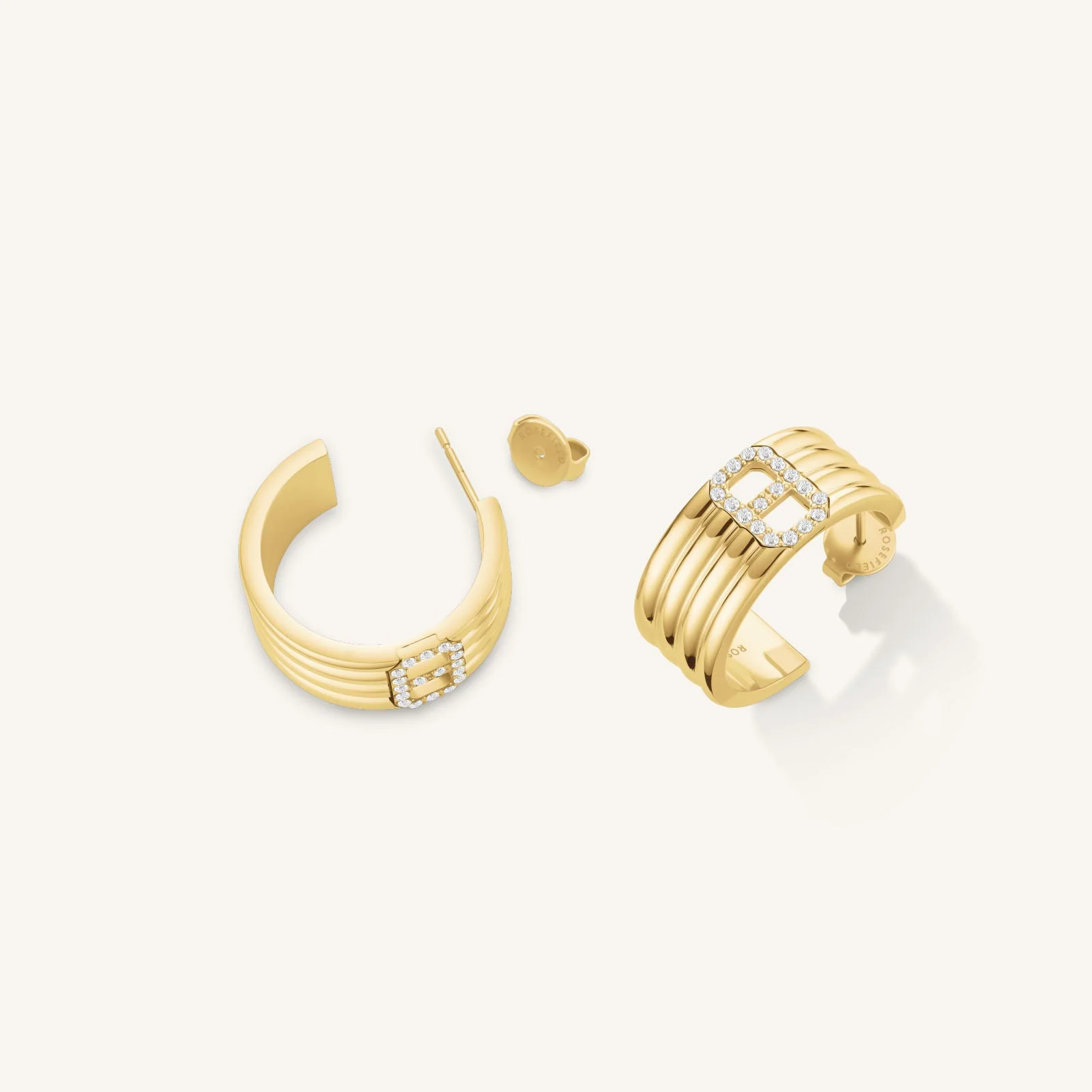 Fine Octagon Hoops - Image 3