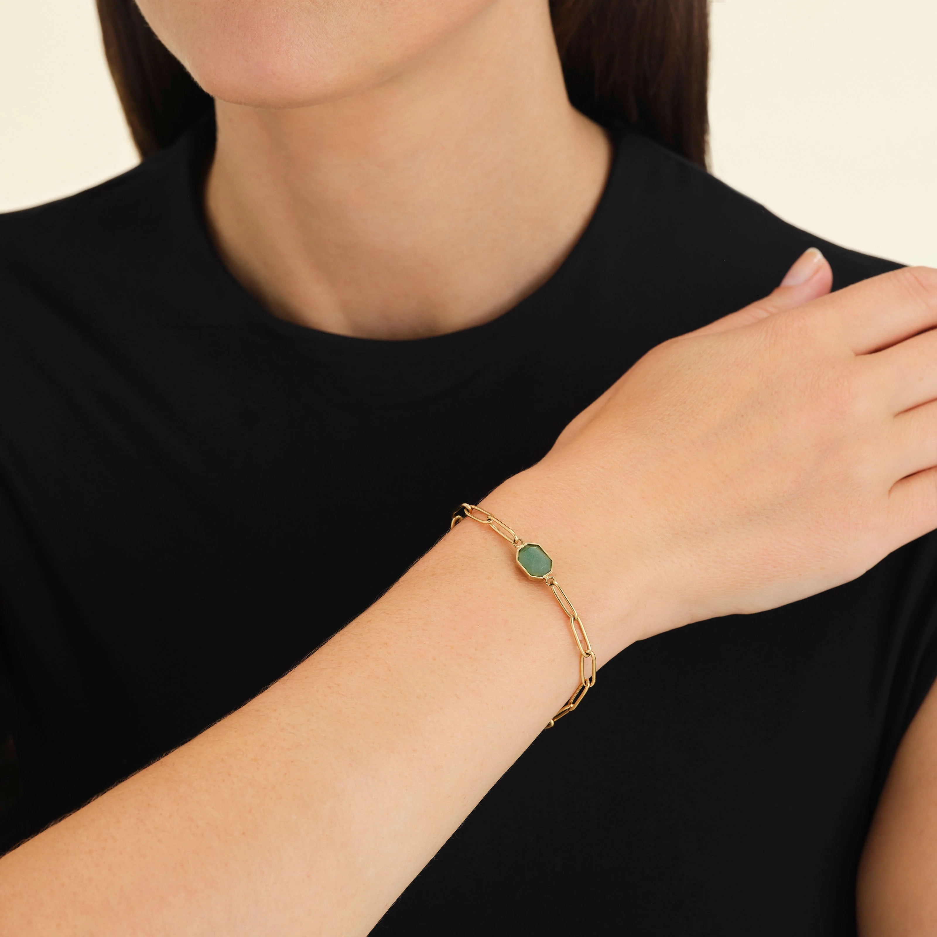 Geometric Gemstone Bracelet - Image 3