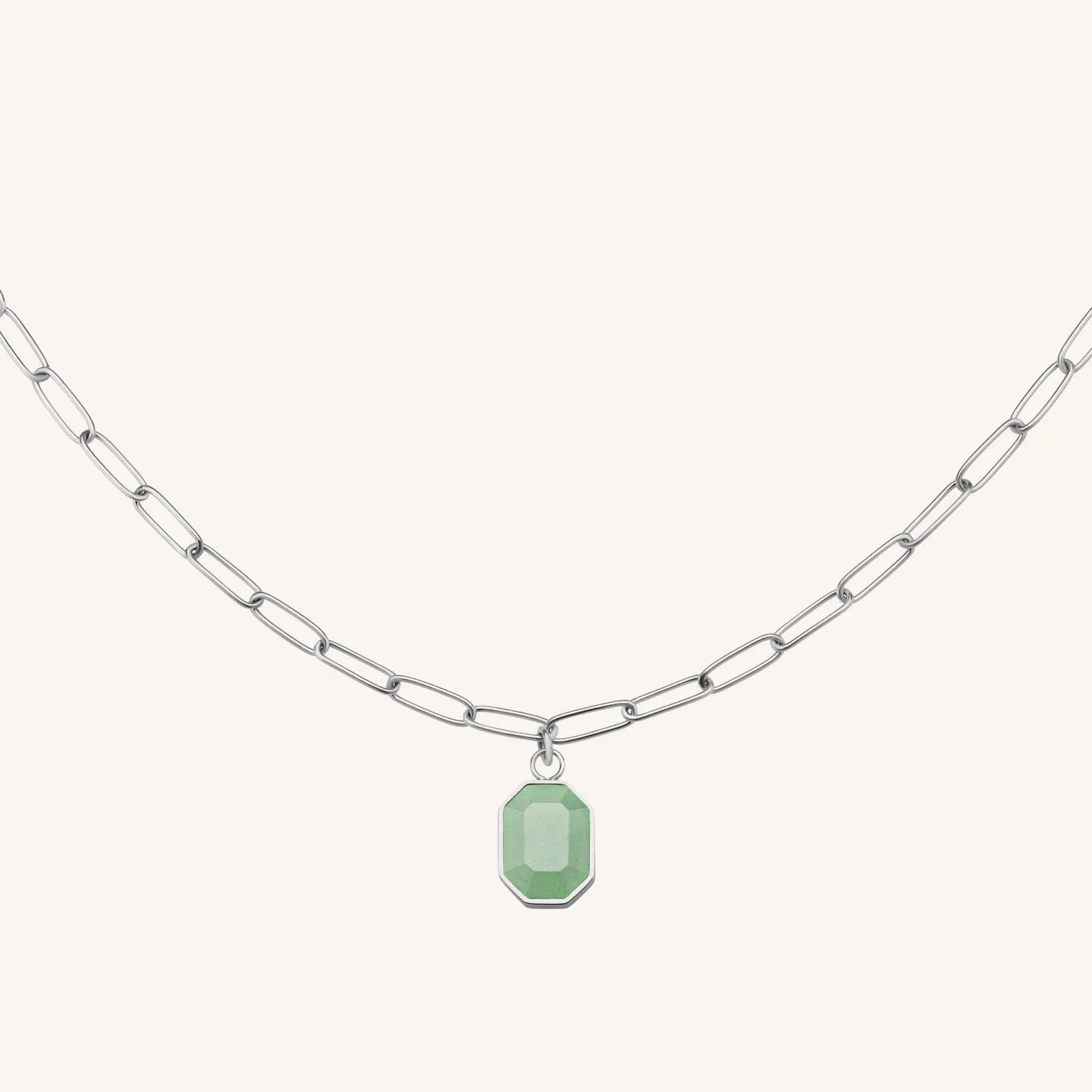 Geometric Gemstone Necklace - Image 2