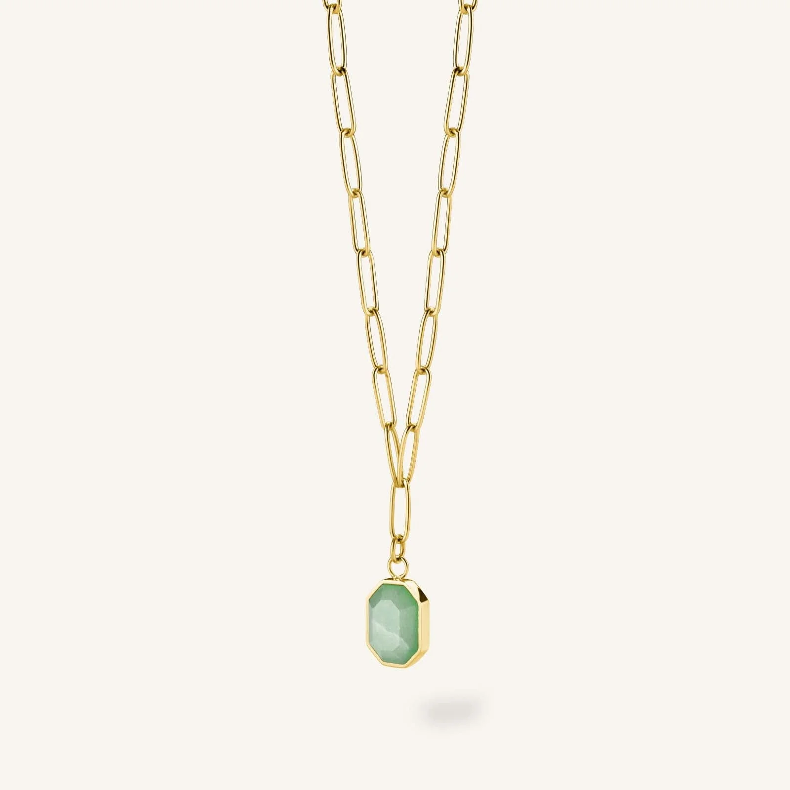 Geometric Gemstone Necklace - Image 4