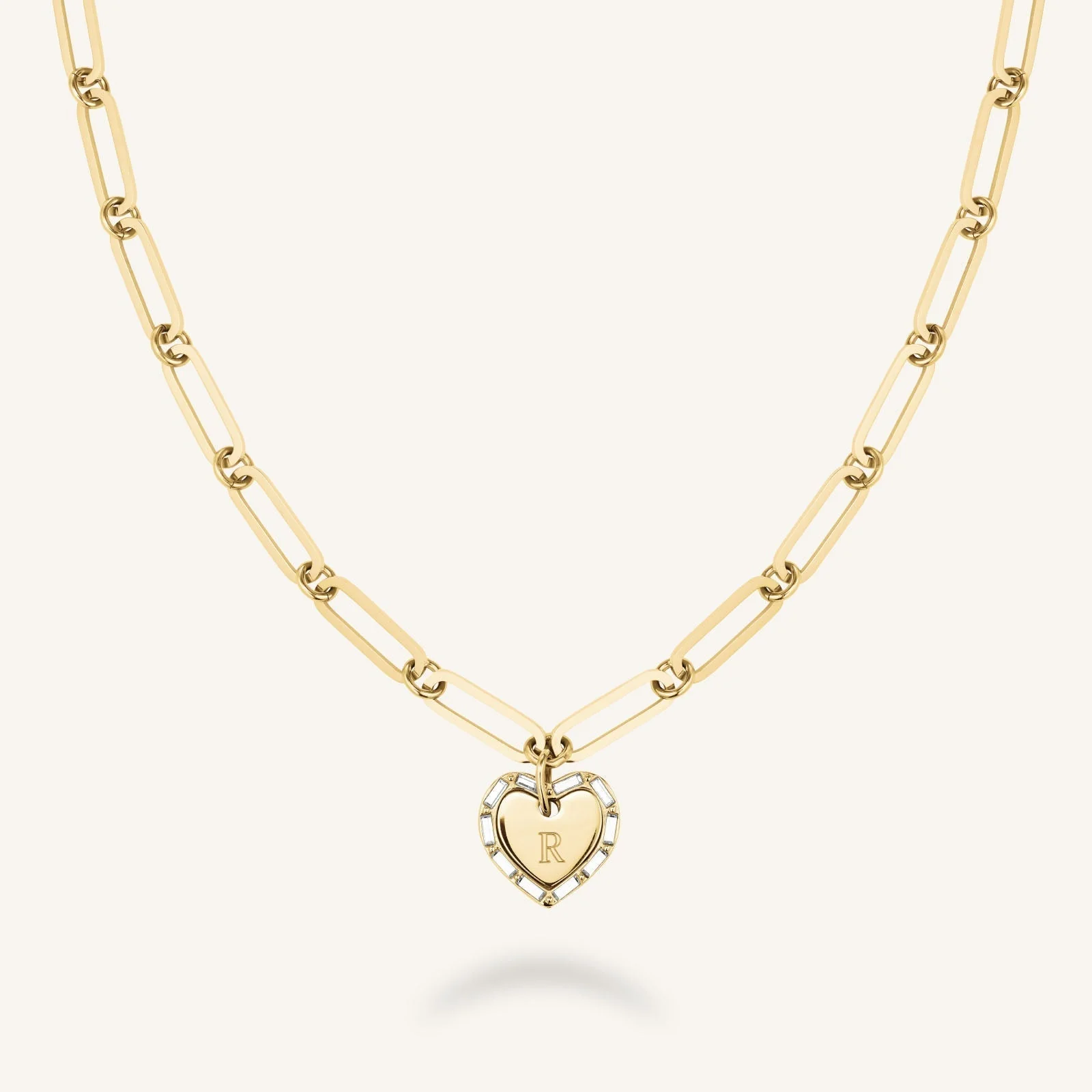 Heart Baguette Necklace - Image 2