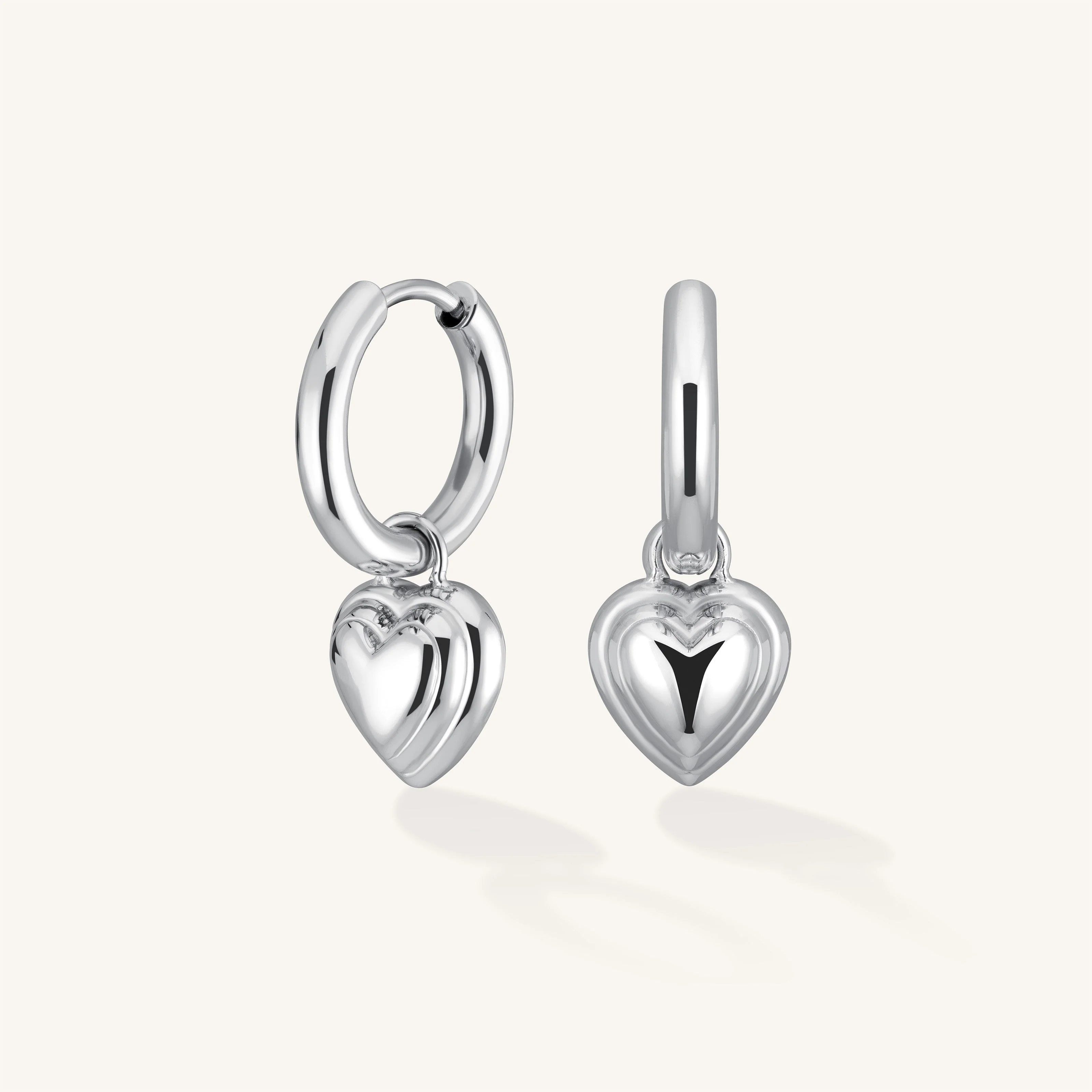 Heart Pendant Earrings - Image 2