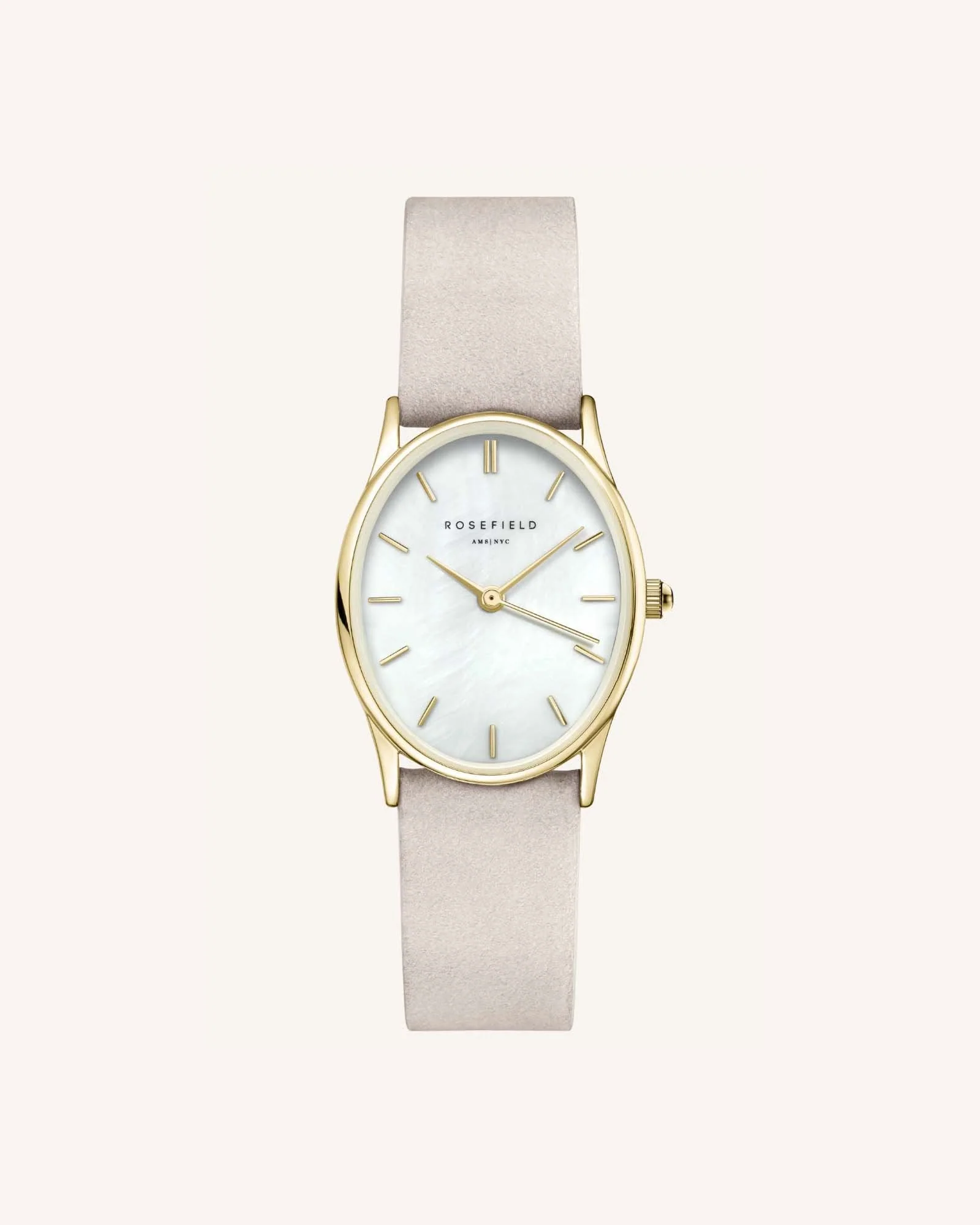 Light Grey Nubuck Gold Strap - Image 2
