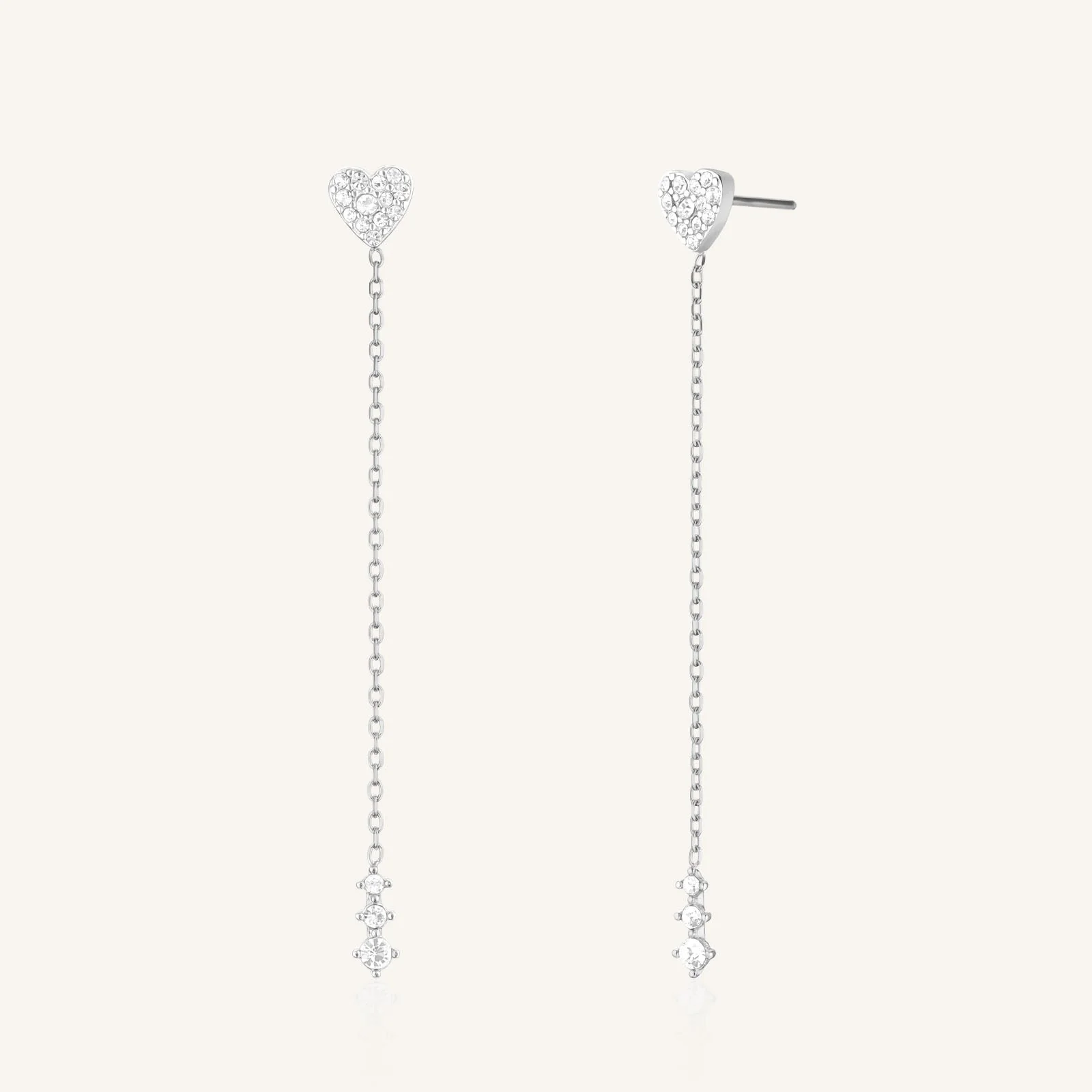 Long Heart Earrings - Image 4