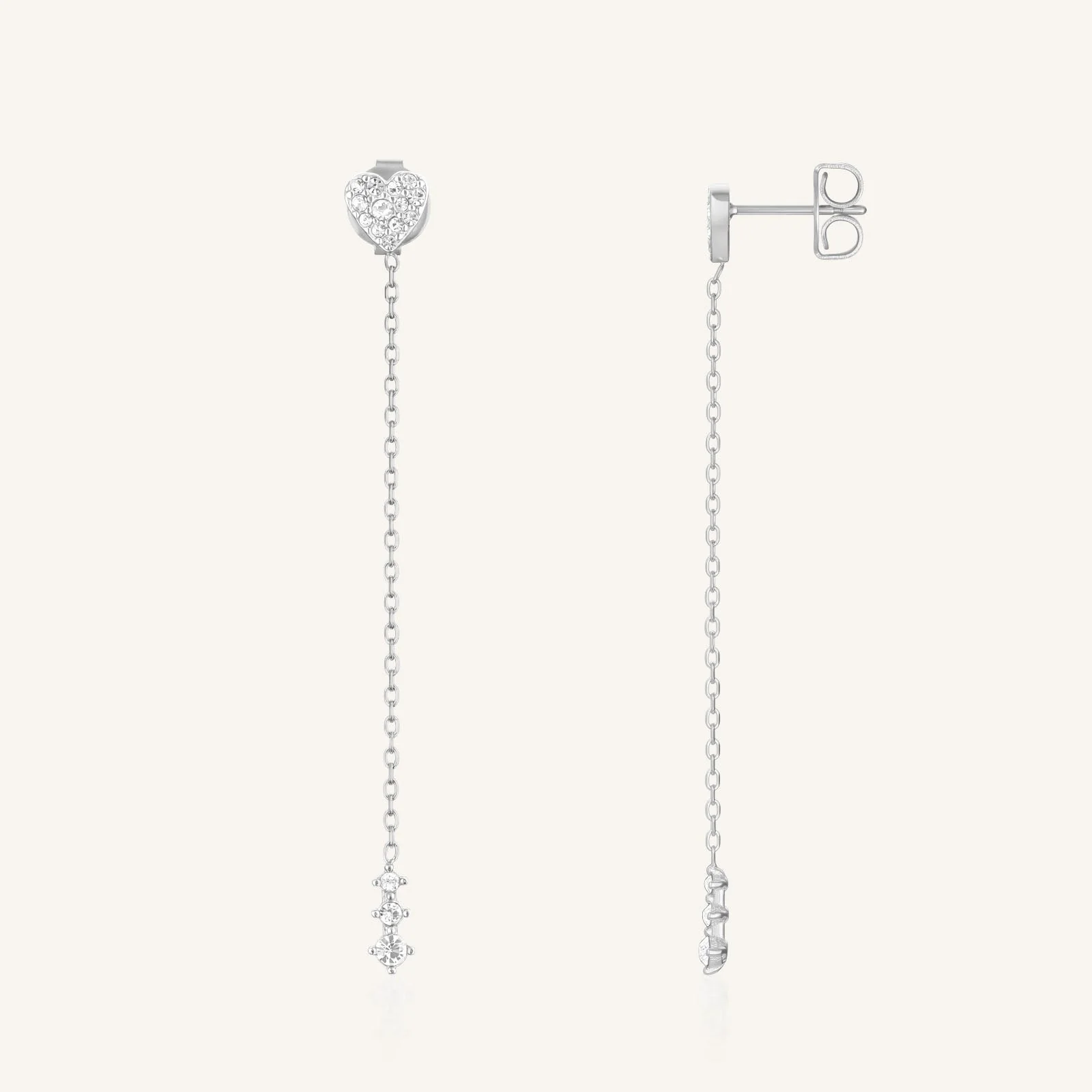 Long Heart Earrings - Image 6