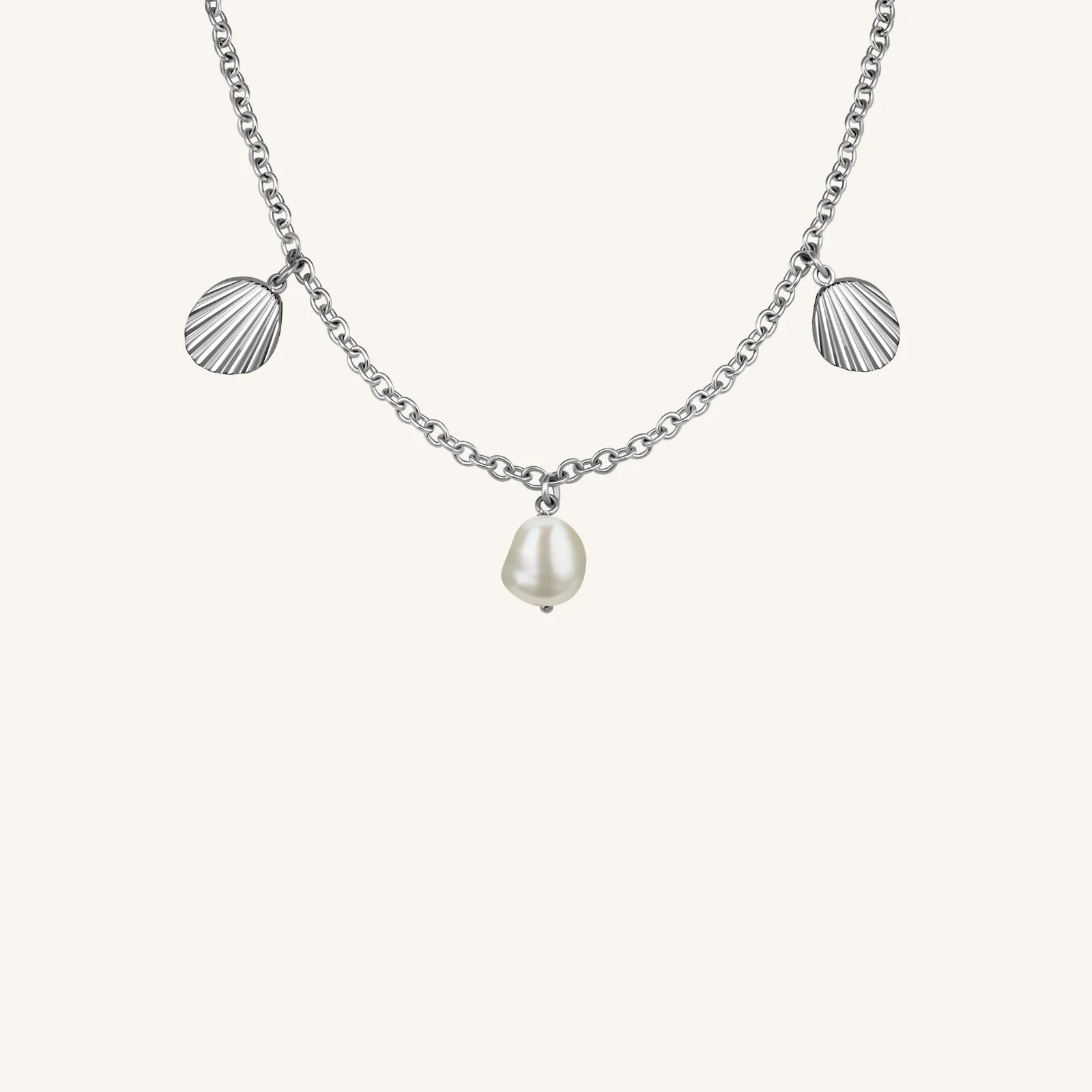 Multi shell and pearl necklace - Image 5