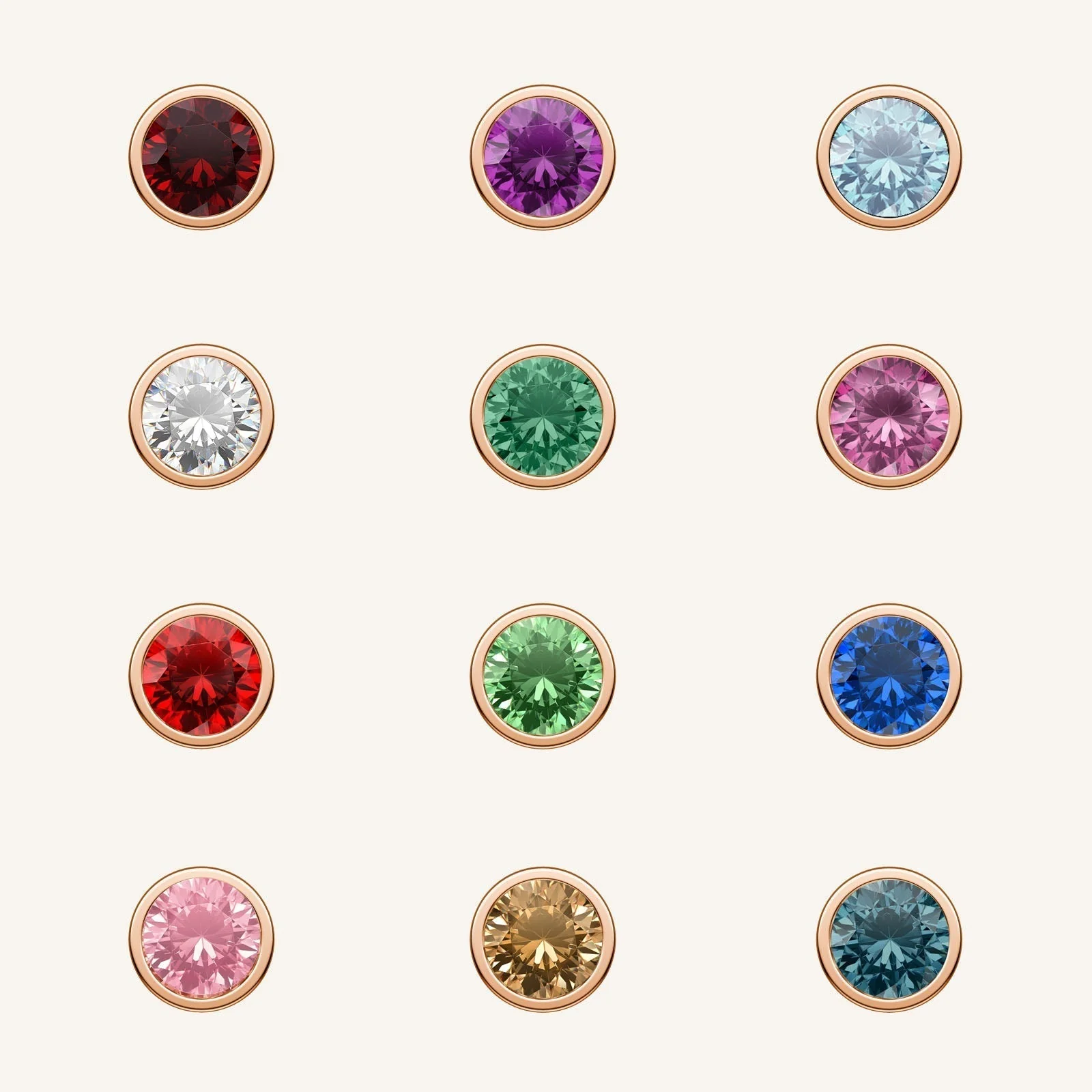 3 Birthstone Necklace - Image 10