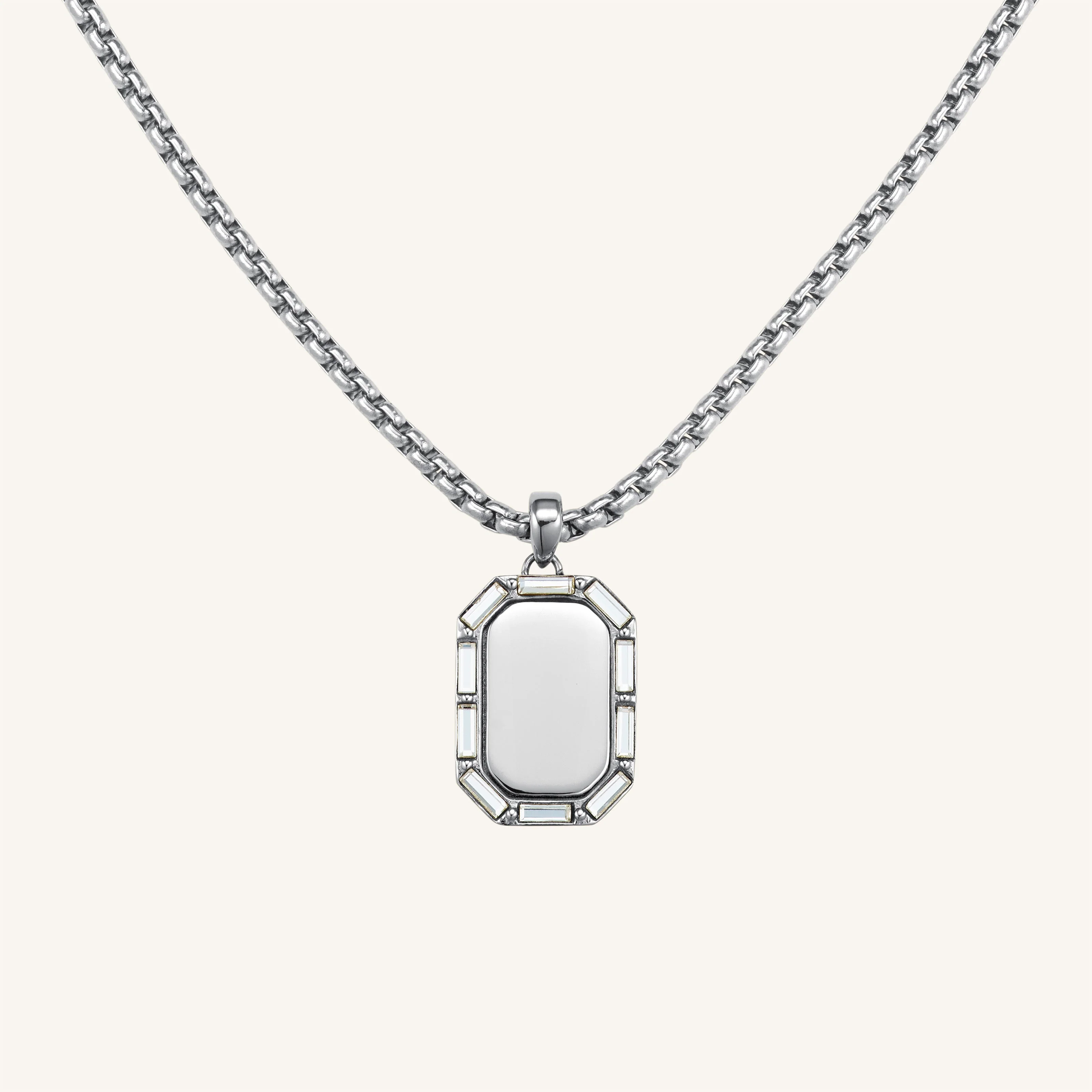 Octagon Baguette Necklace - Image 2