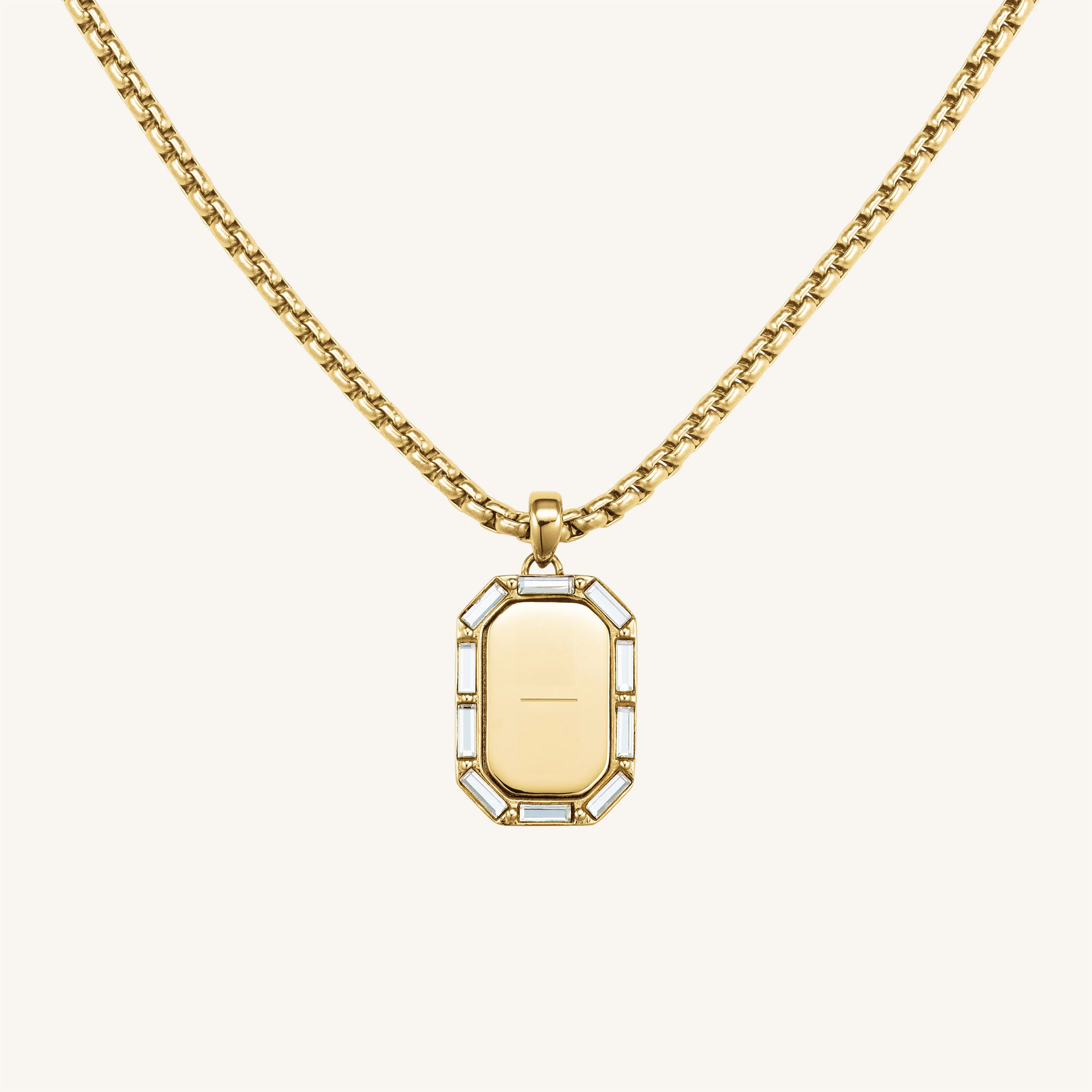 Octagon Baguette Necklace