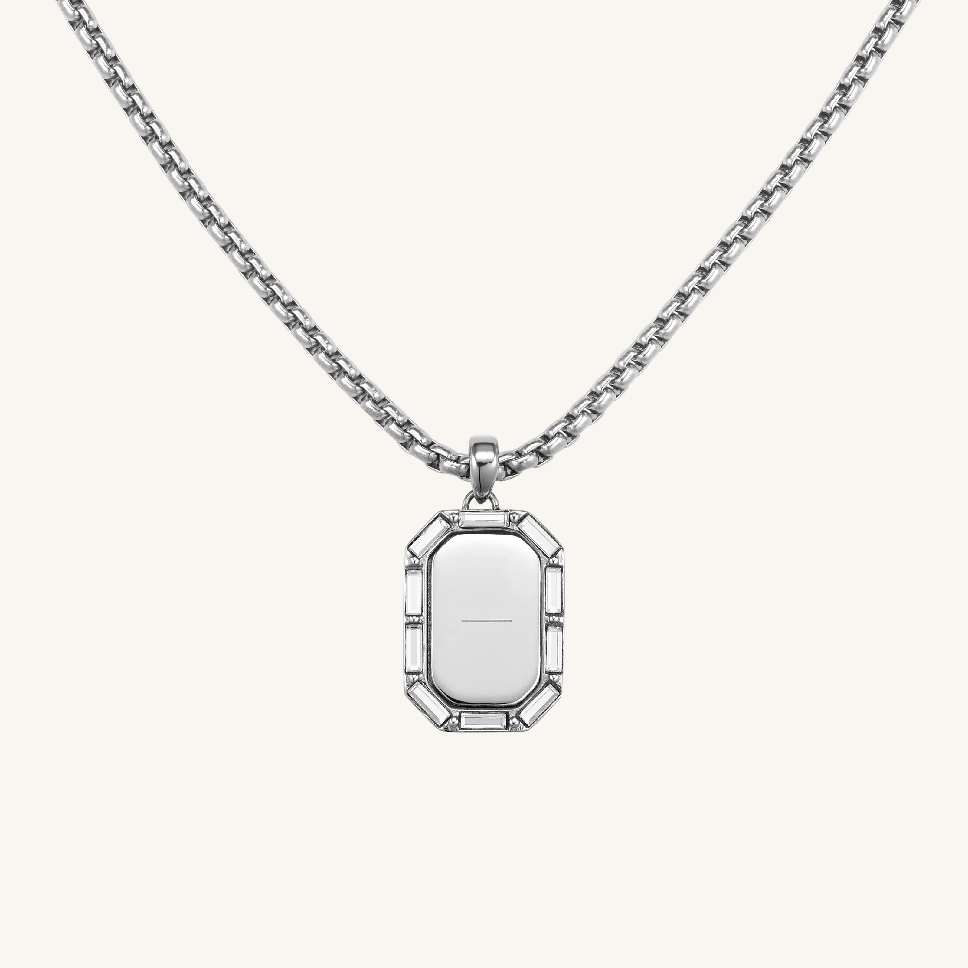 Octagon Baguette Necklace - Image 2