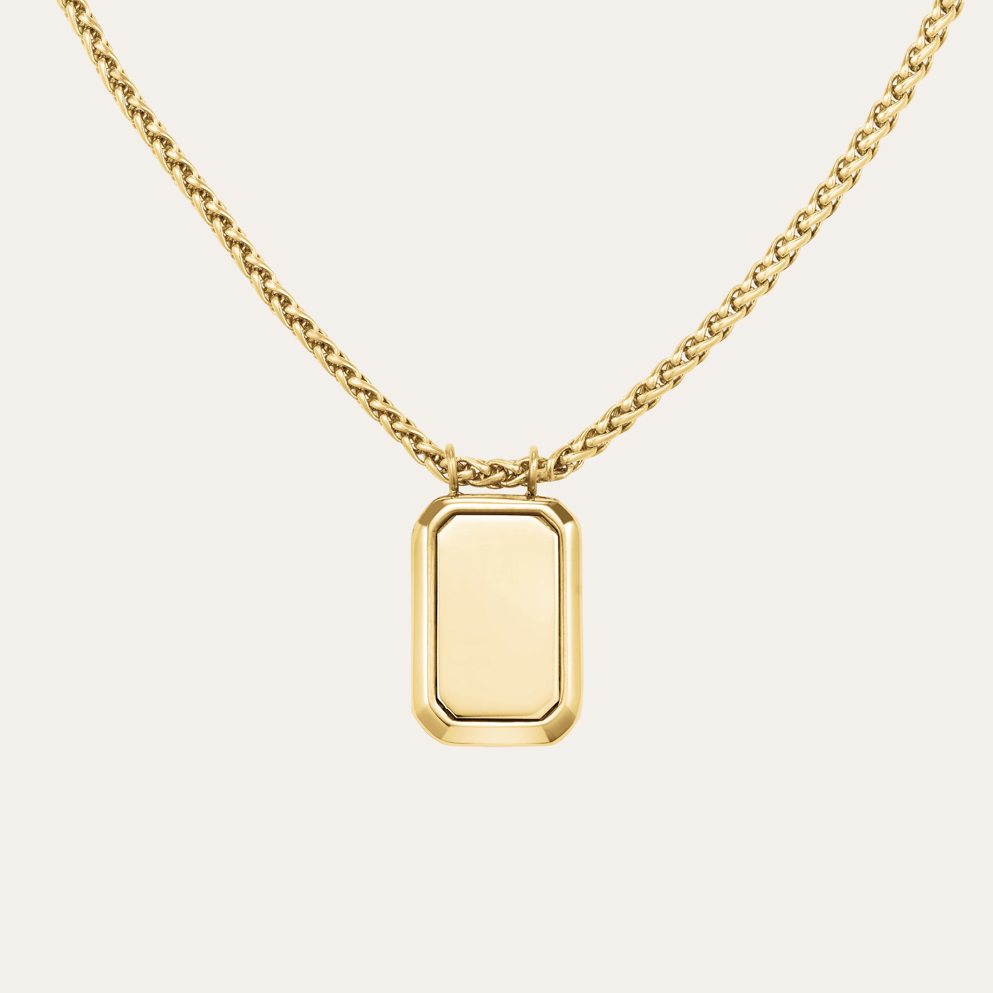 Octagon Pendant Necklace
