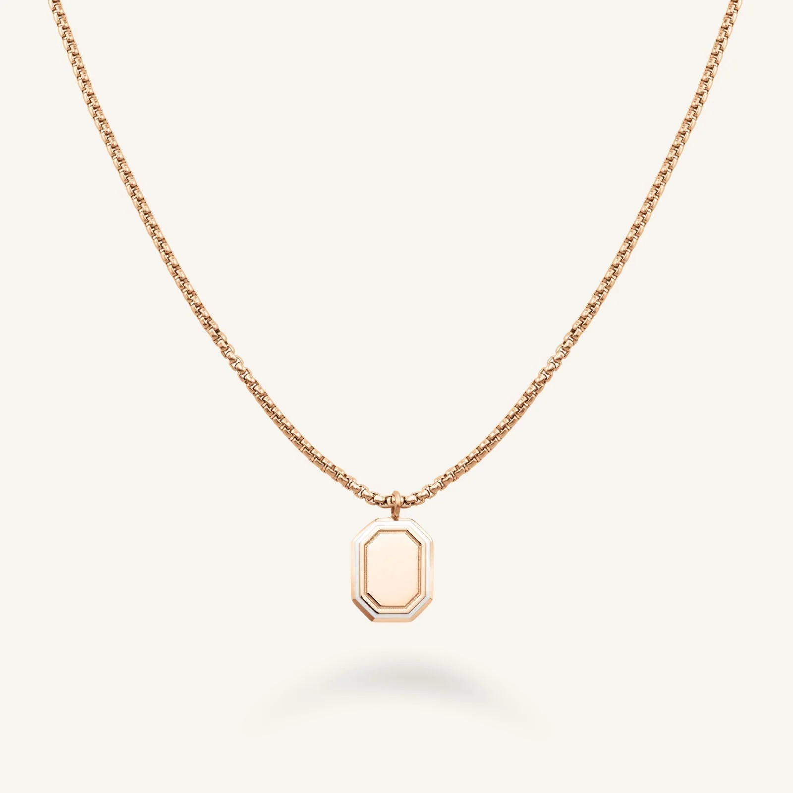 Octagon Enamel Necklace - Image 2