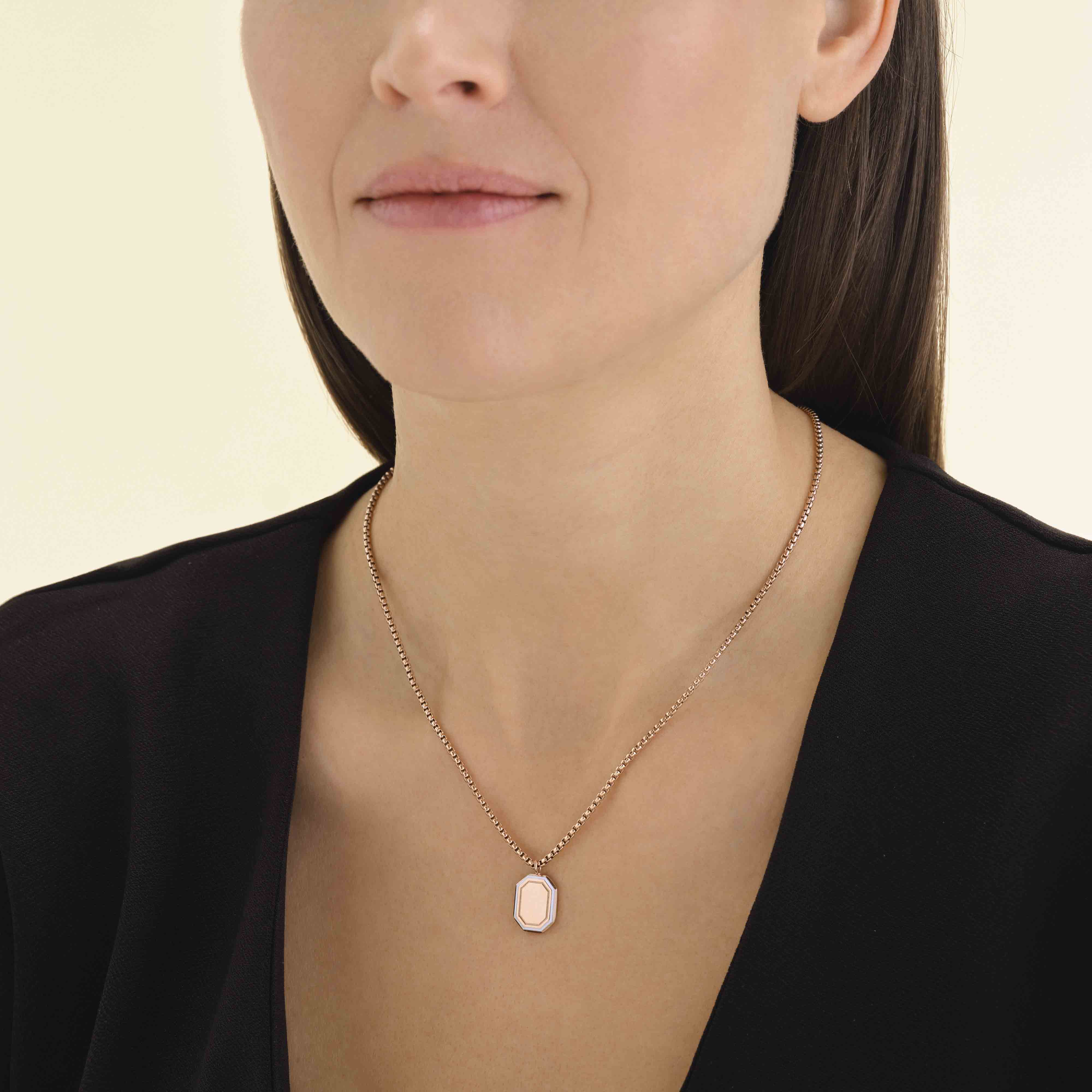 Octagon Enamel Necklace - Image 7