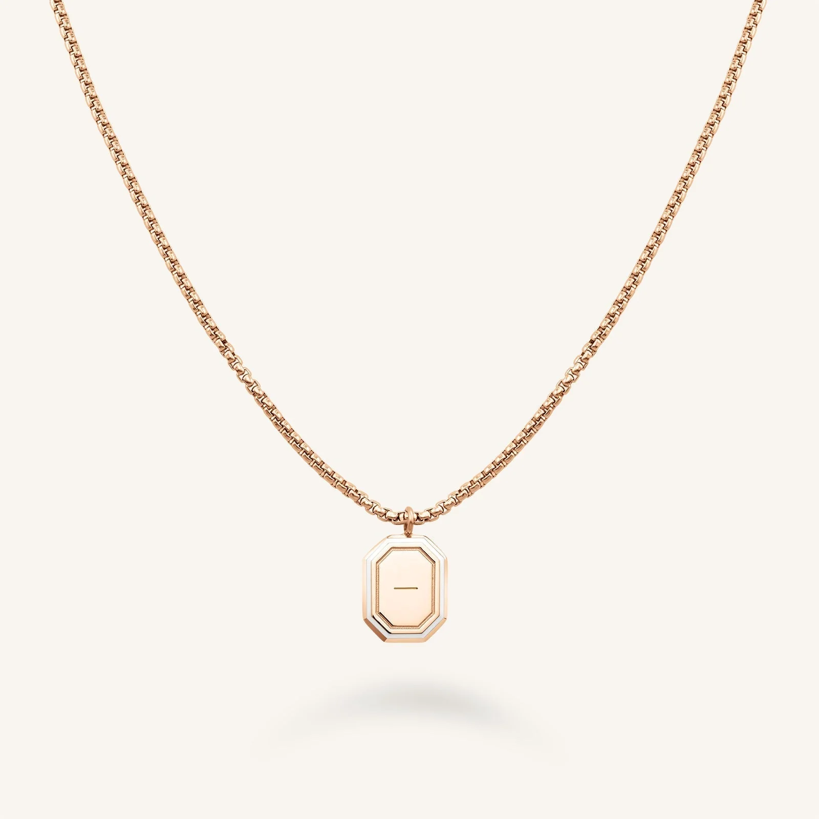 Octagon Enamel Necklace - Image 2