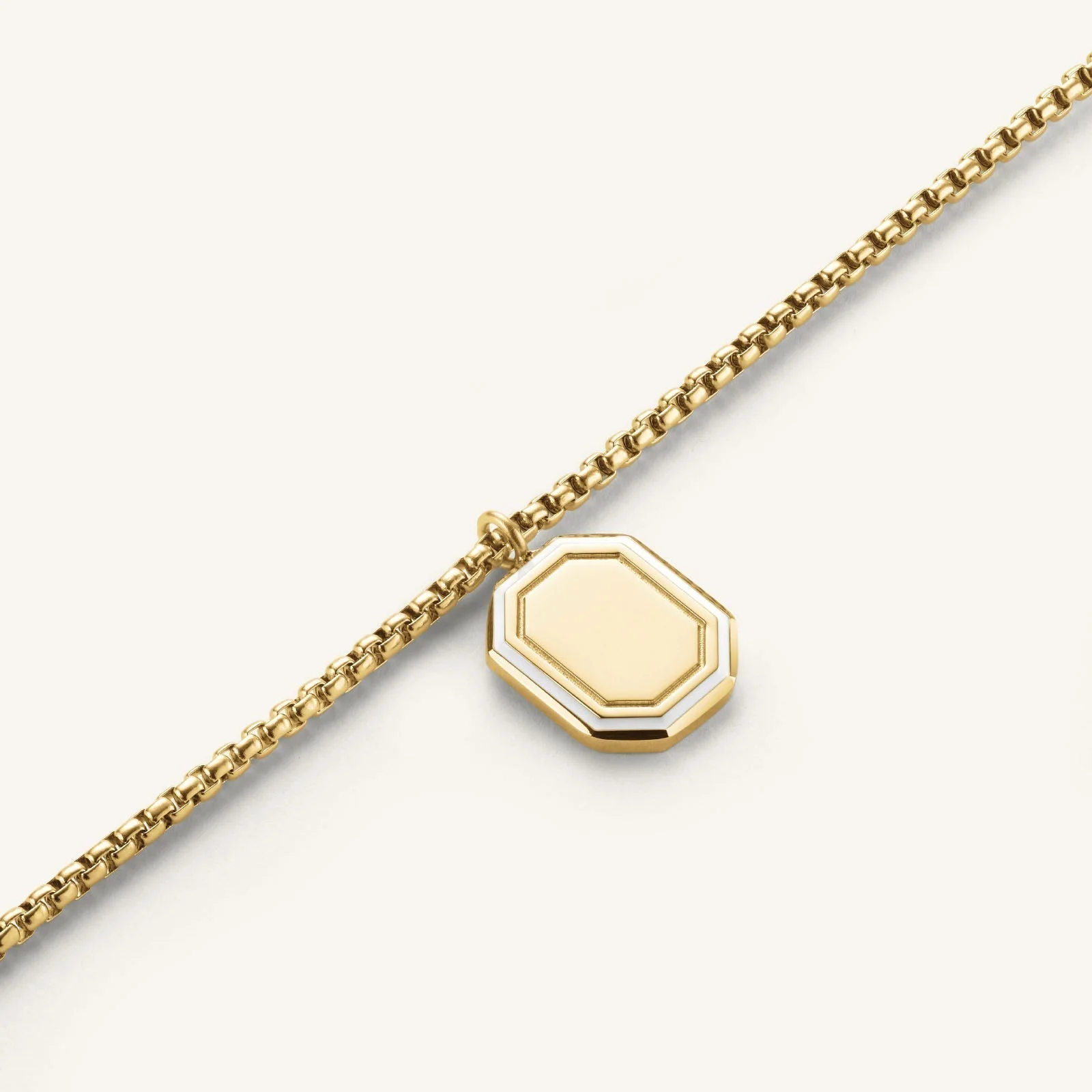 Octagon Enamel Necklace - Image 5