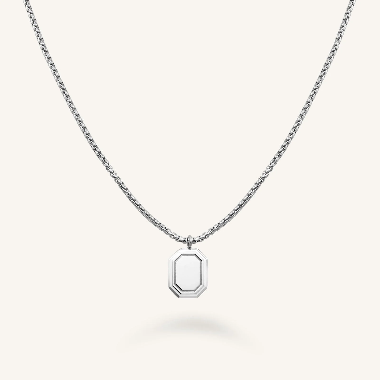 Octagon Enamel Necklace - Image 2