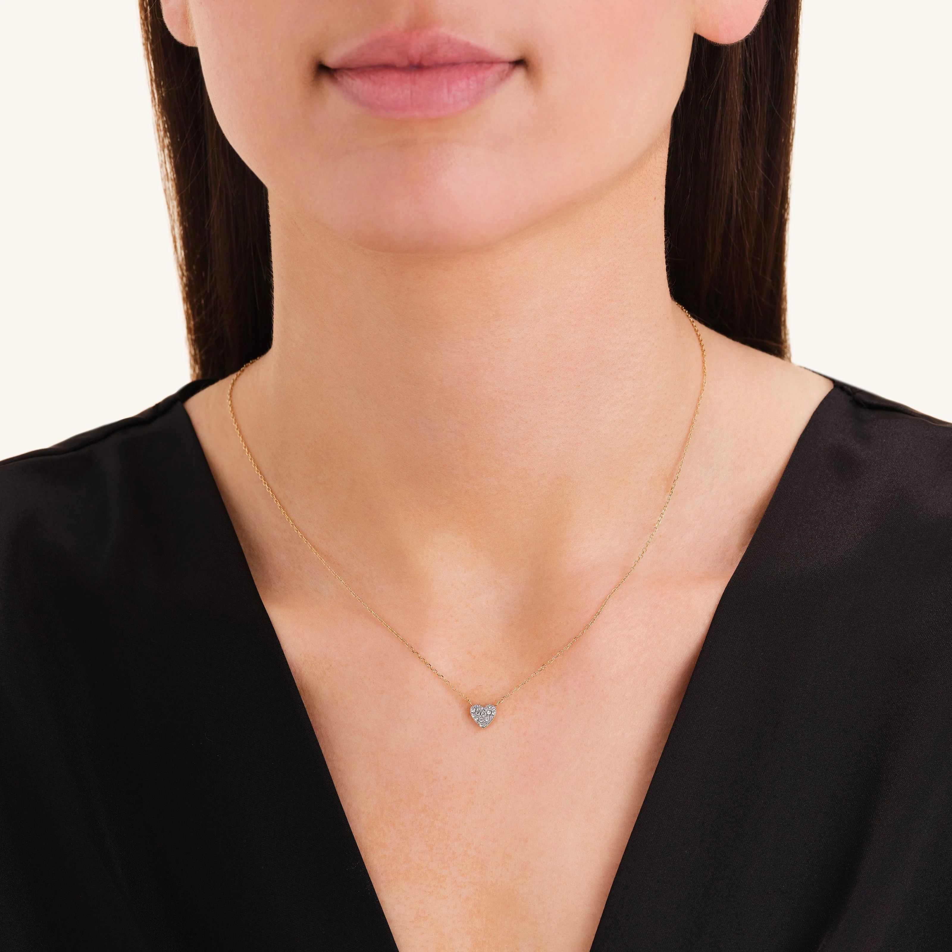Pavé Heart Necklace - Image 2