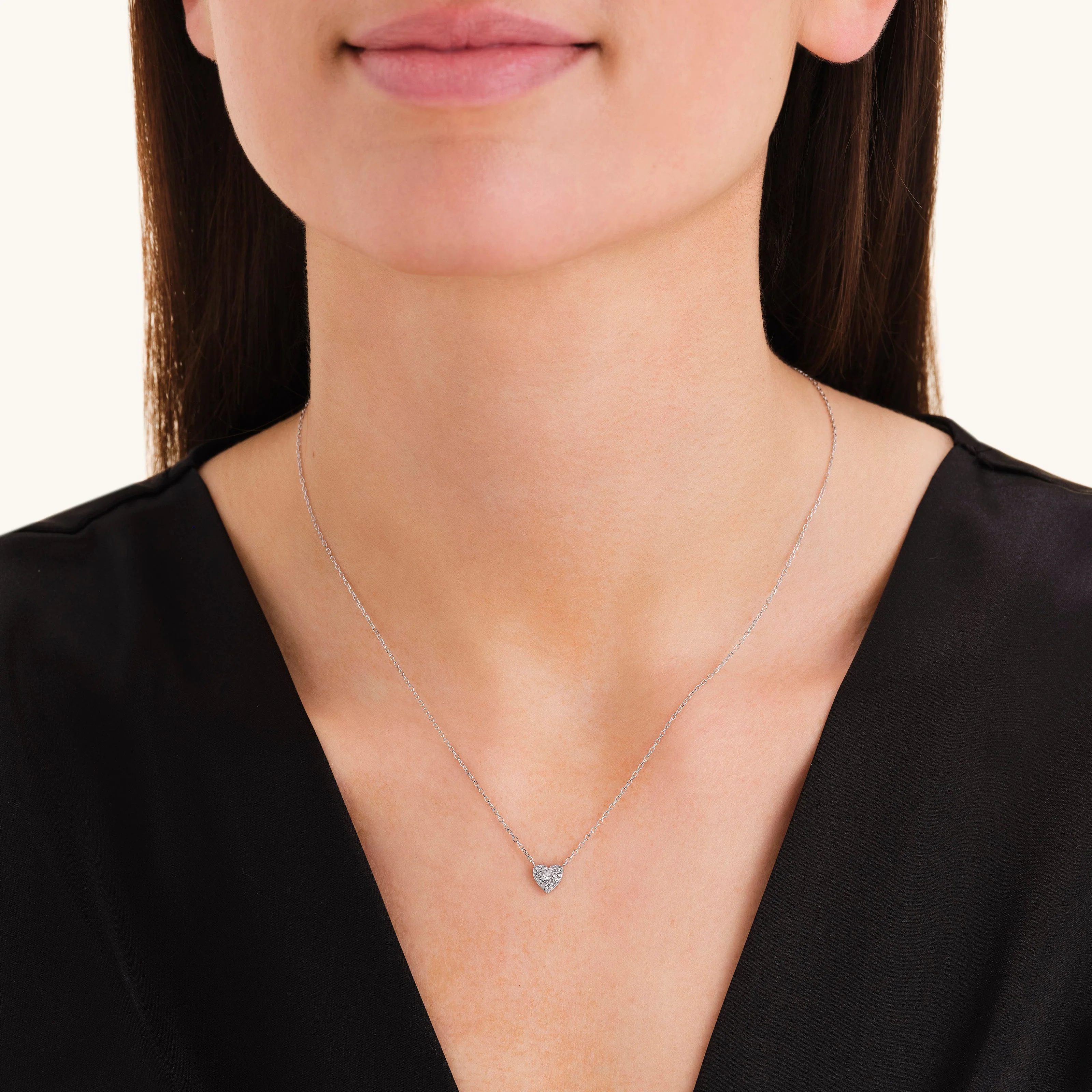 Pavé Heart Necklace - Image 7