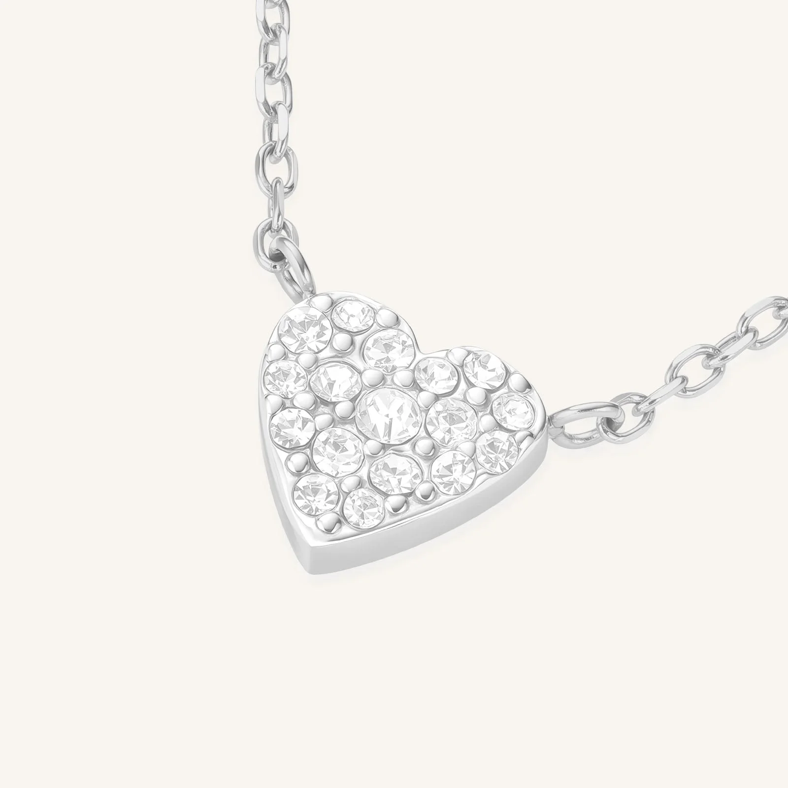 Pavé Heart Necklace - Image 8