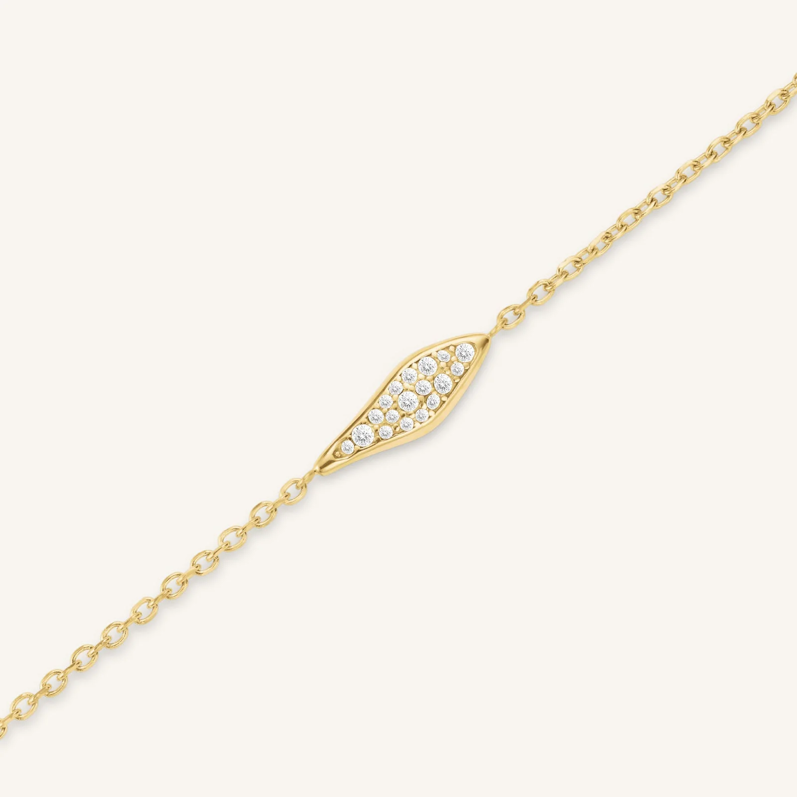 Pave Leaf Bracelet - Image 3