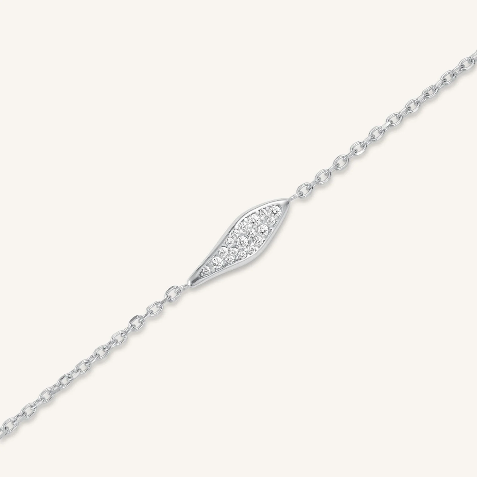 Pave Leaf Bracelet - Image 7