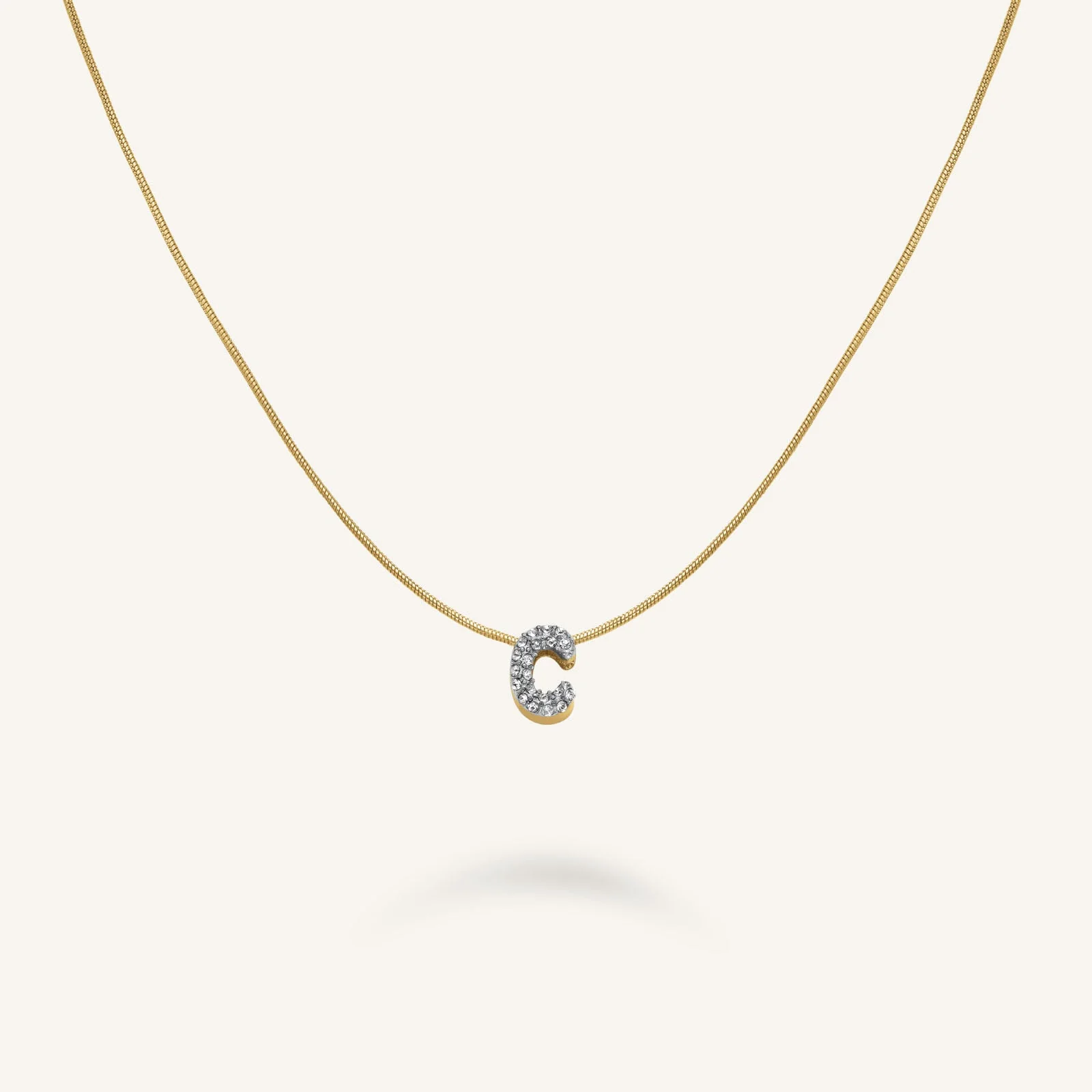Crystal Letter C Necklace