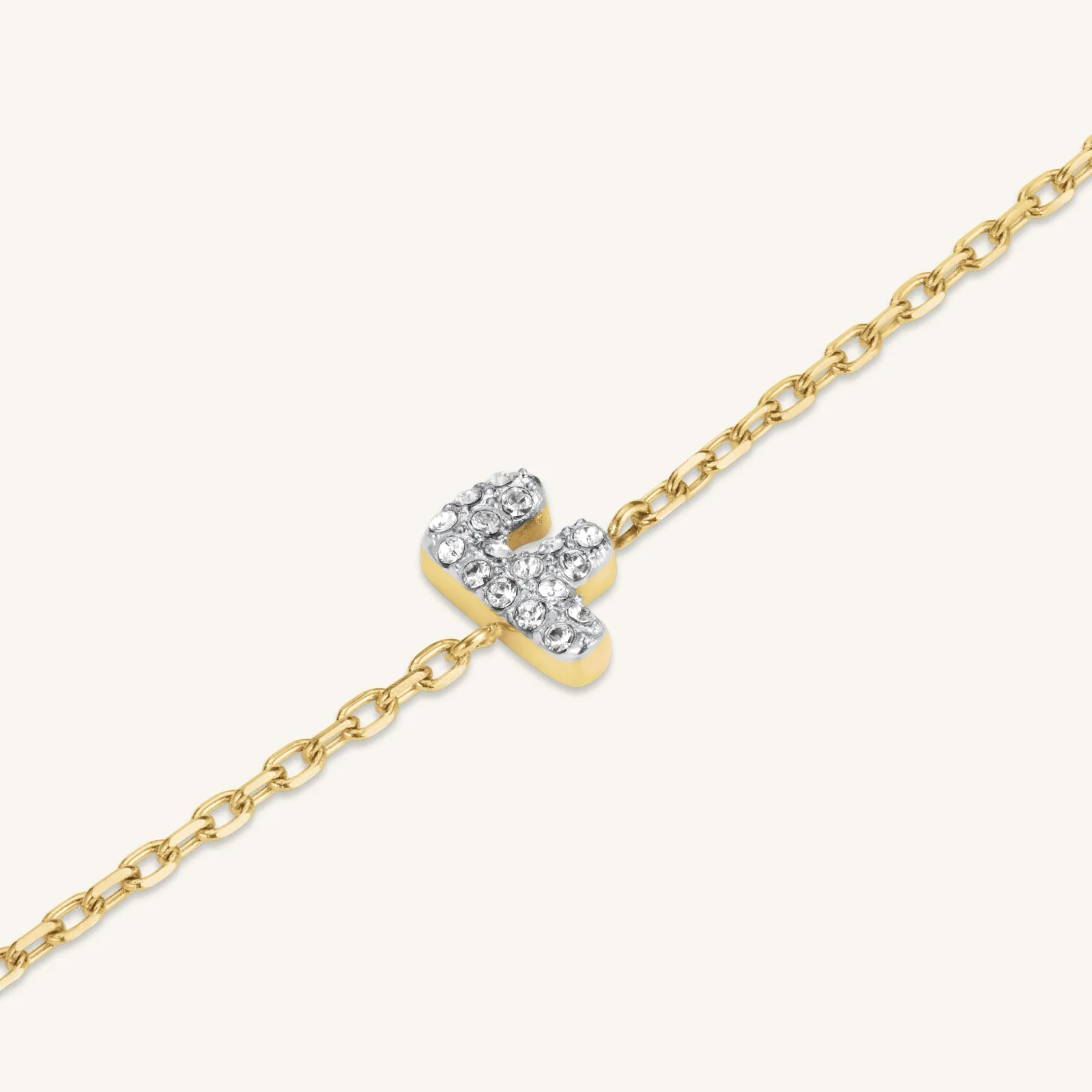 Crystal Letter F Bracelet - Image 3