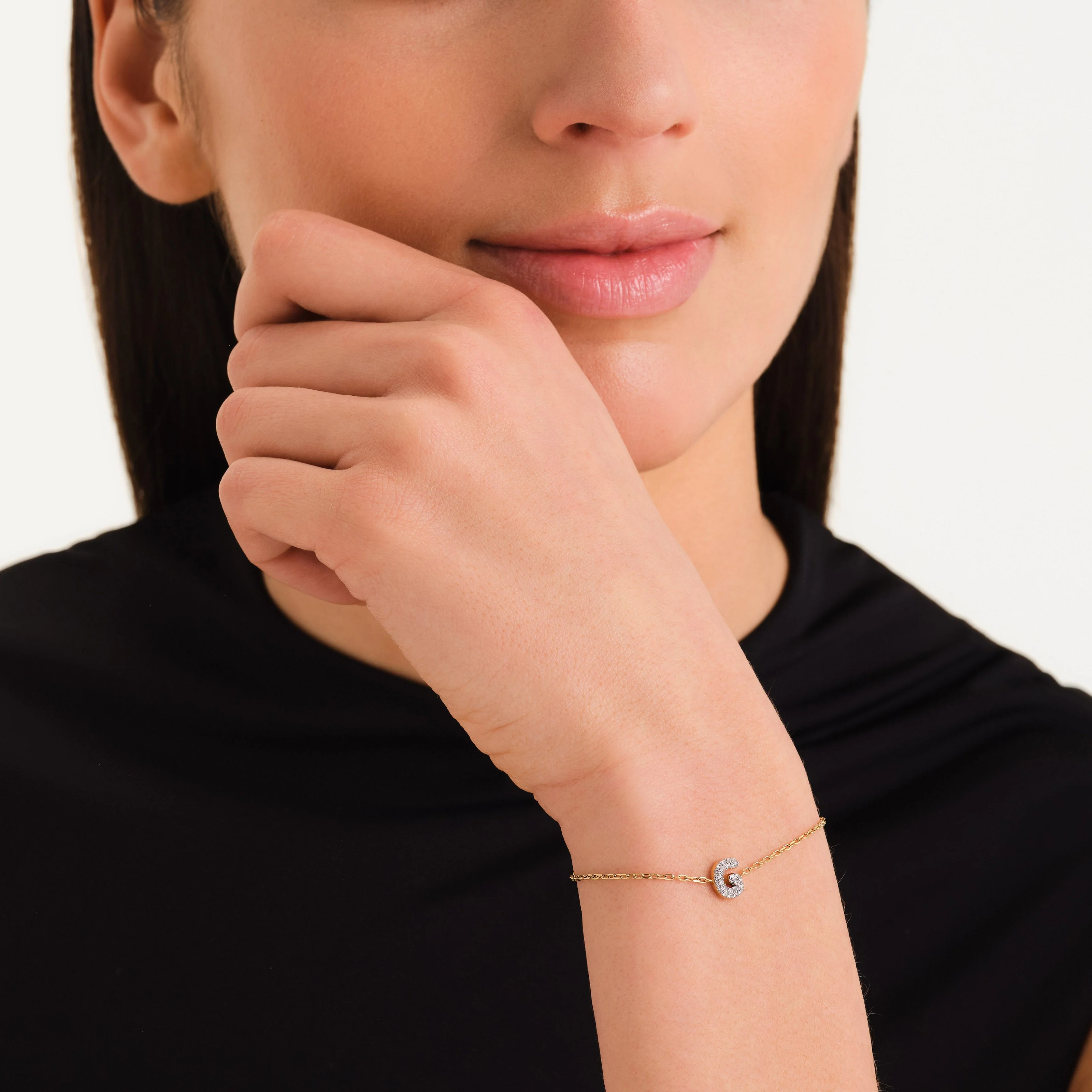 Crystal Letter G Bracelet - Image 2