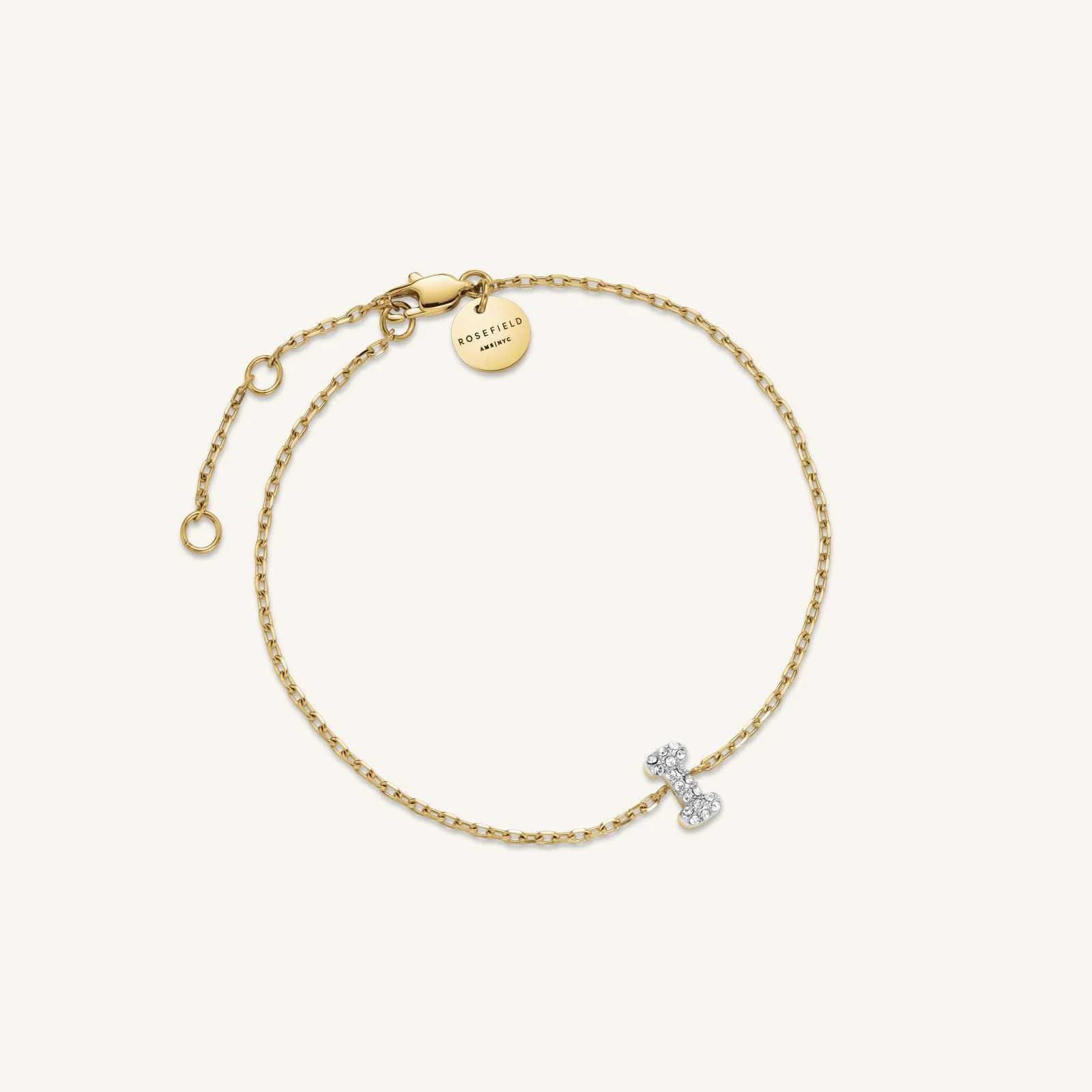 Crystal Letter I Bracelet