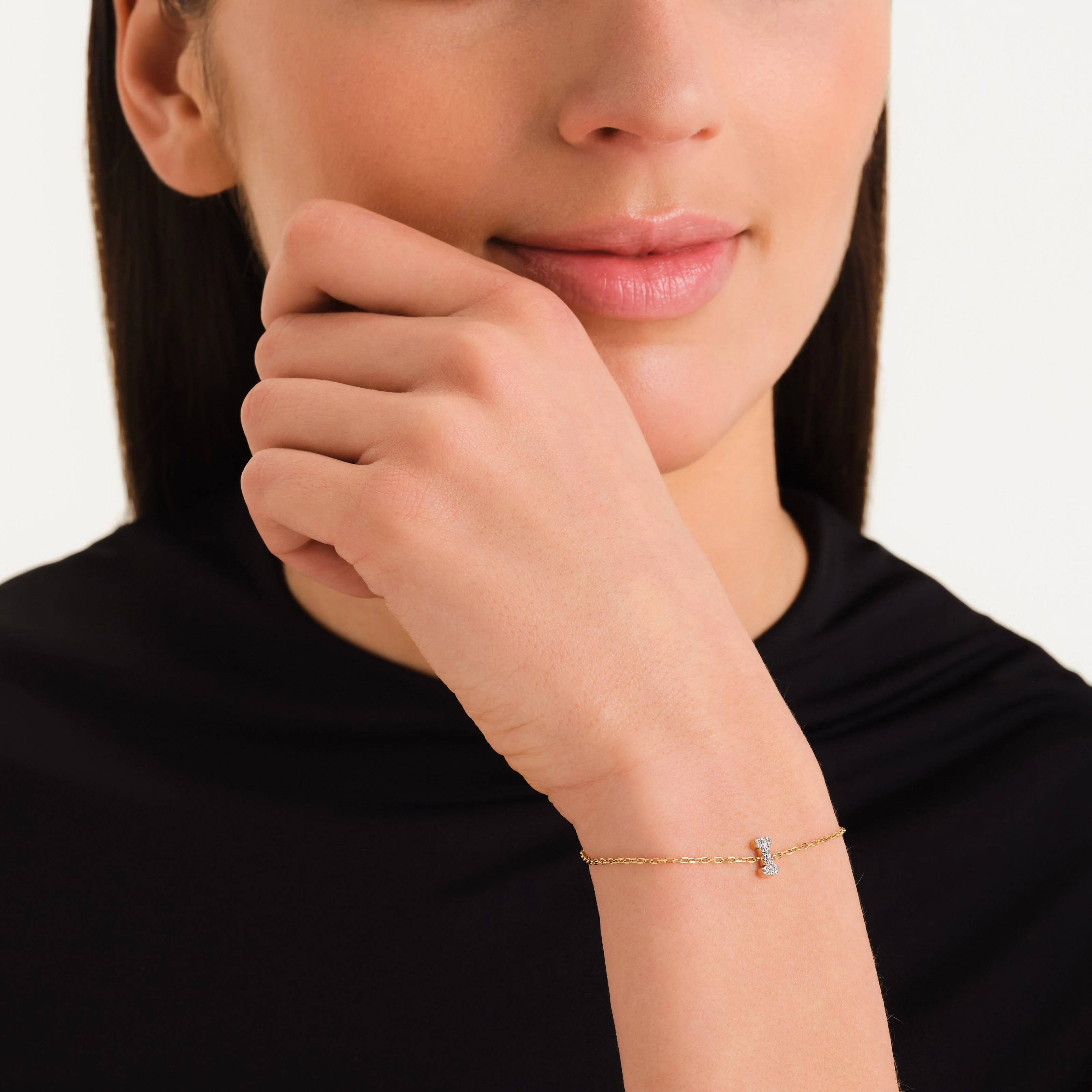 Crystal Letter I Bracelet - Image 2