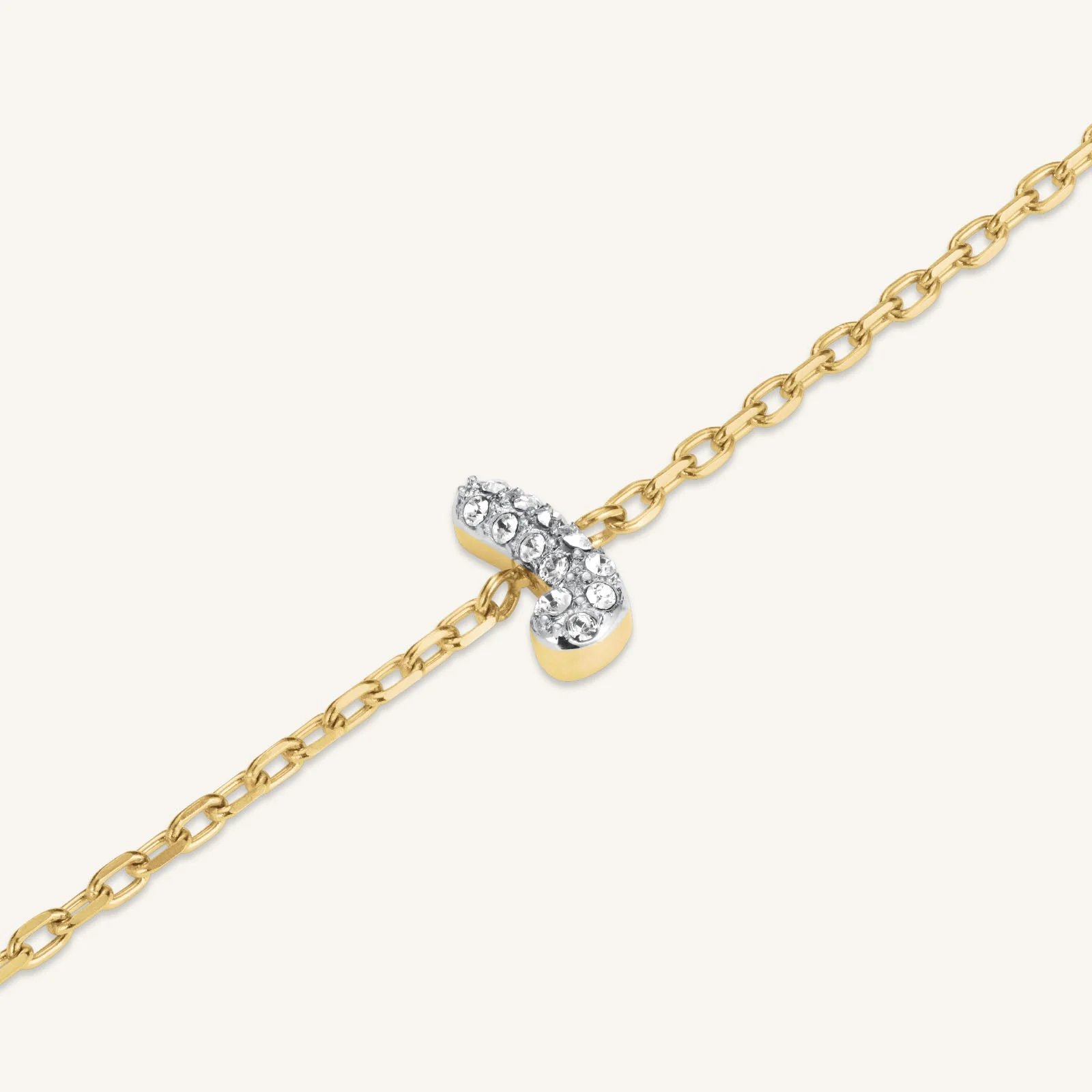 Crystal Letter J Bracelet - Image 3