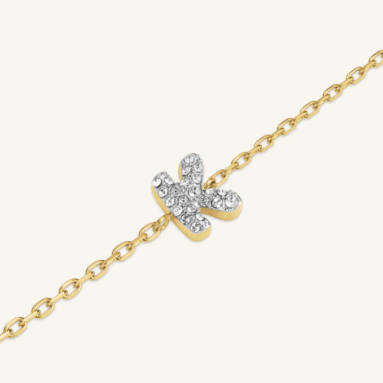 Crystal Letter K Bracelet - Image 3