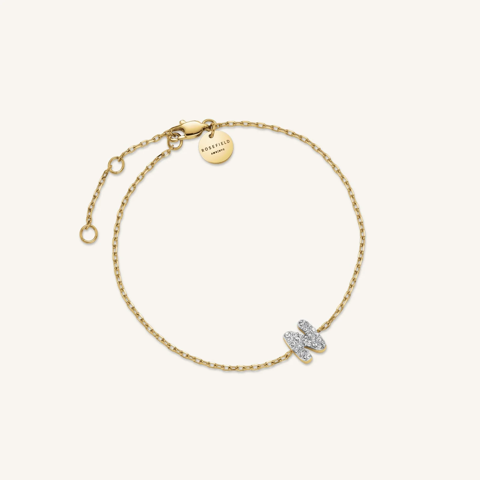 Crystal Letter N Bracelet