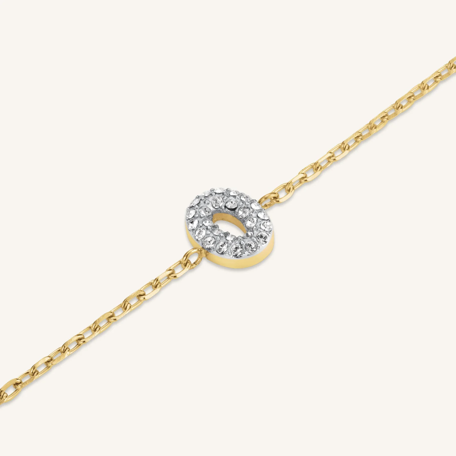 Crystal Letter O Bracelet - Image 3