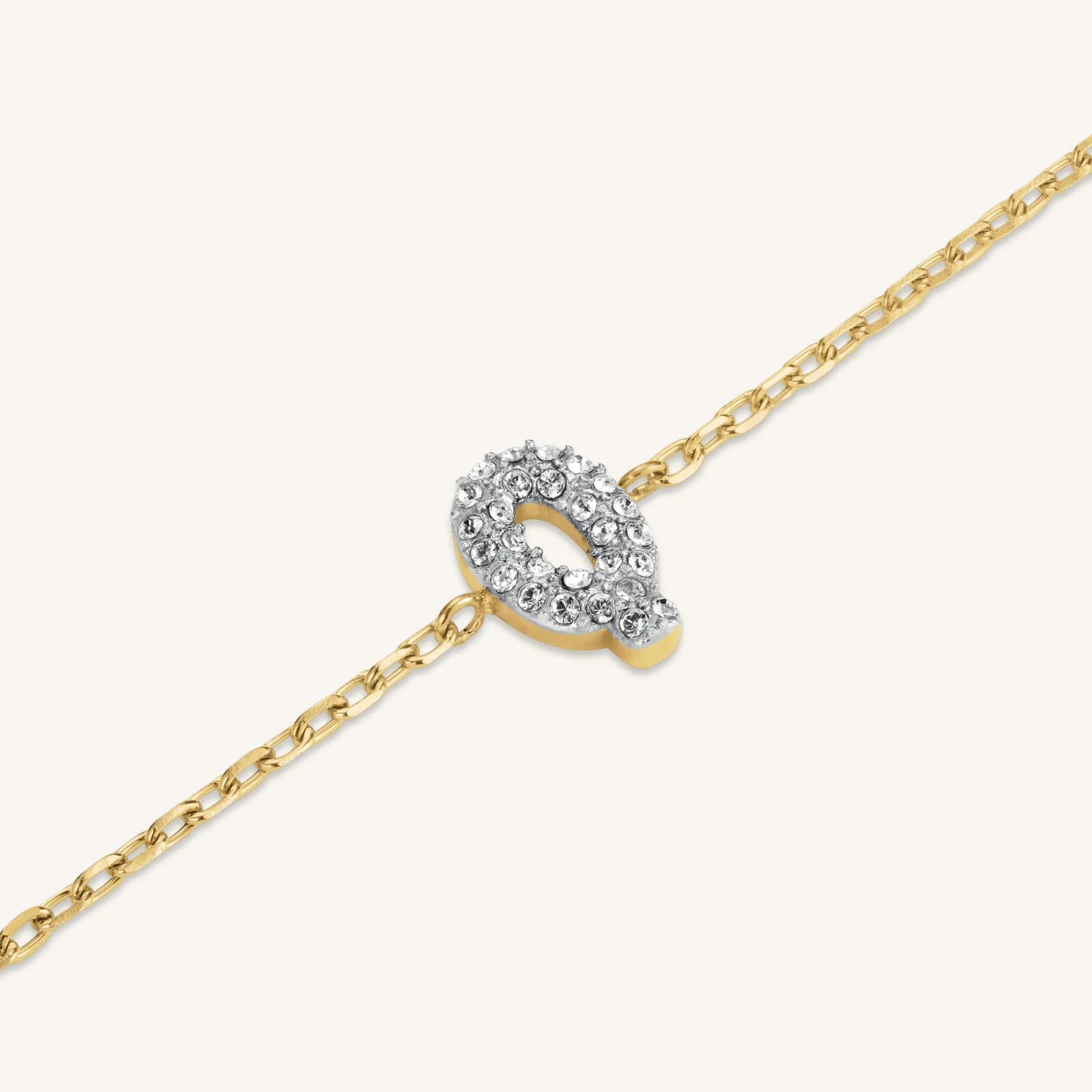 Crystal Letter Q Bracelet - Image 3