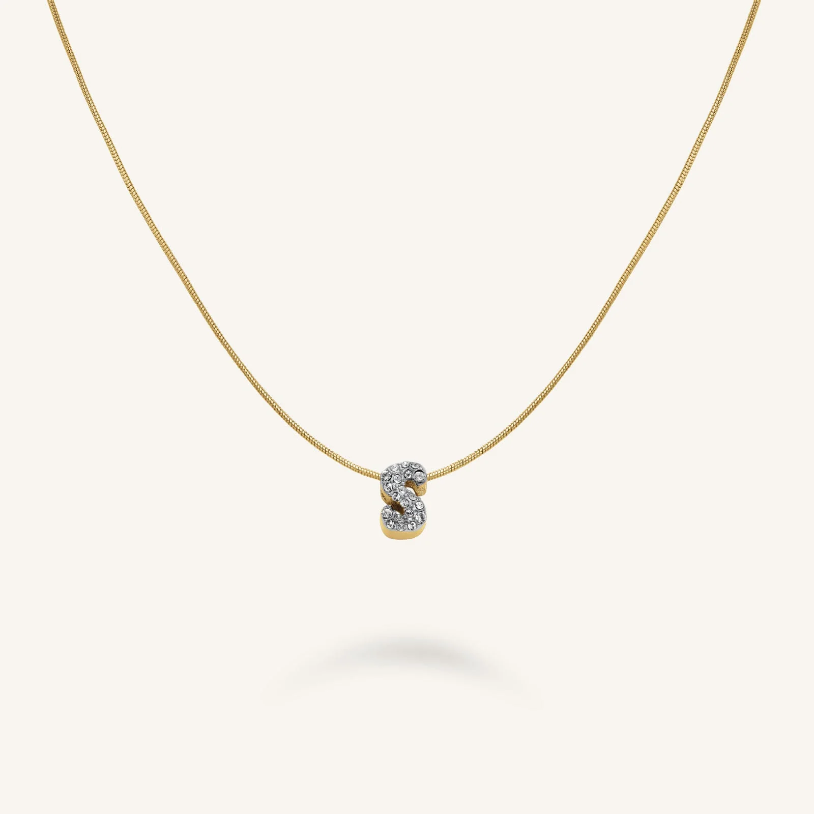 Crystal Letter S Necklace