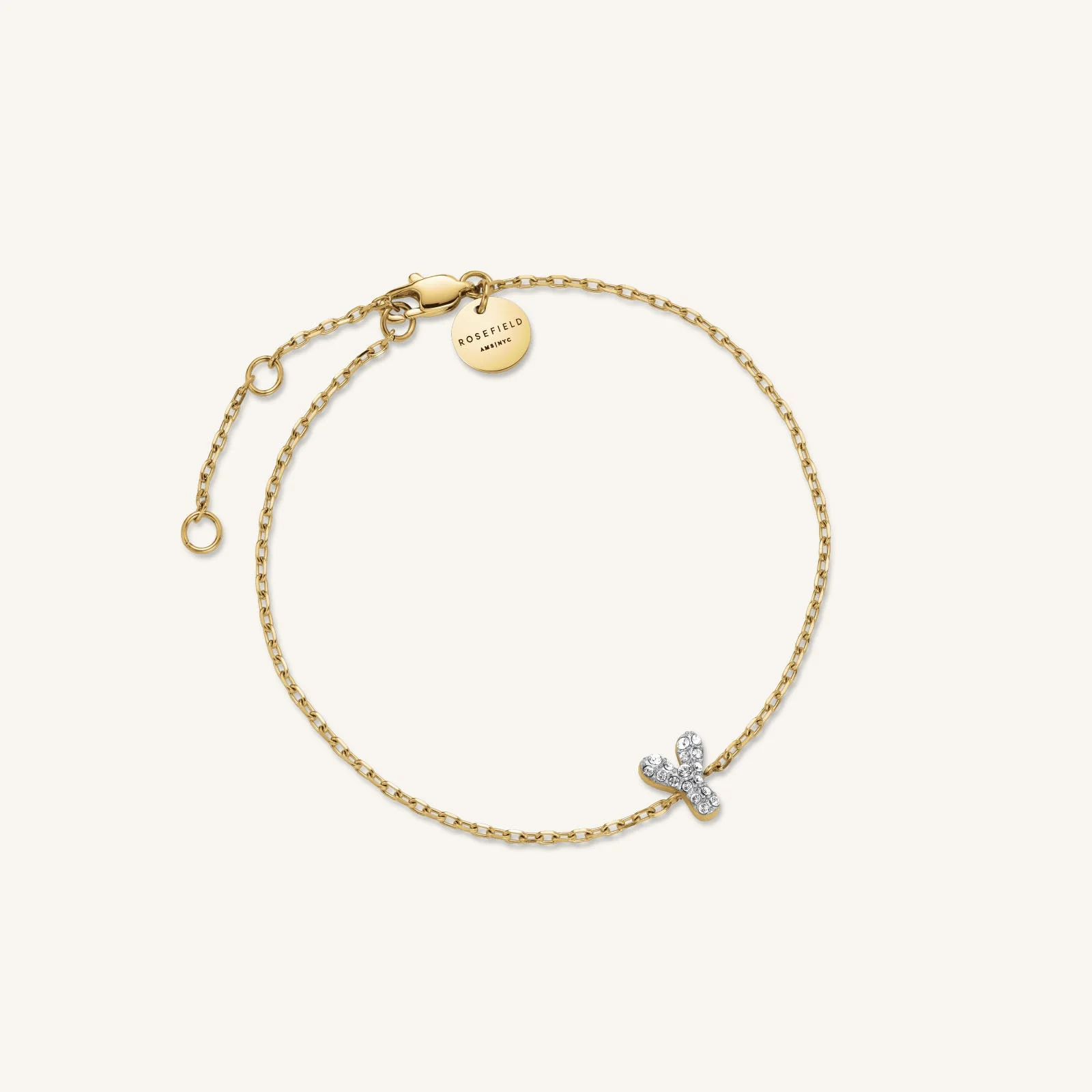Crystal Letter Y Bracelet