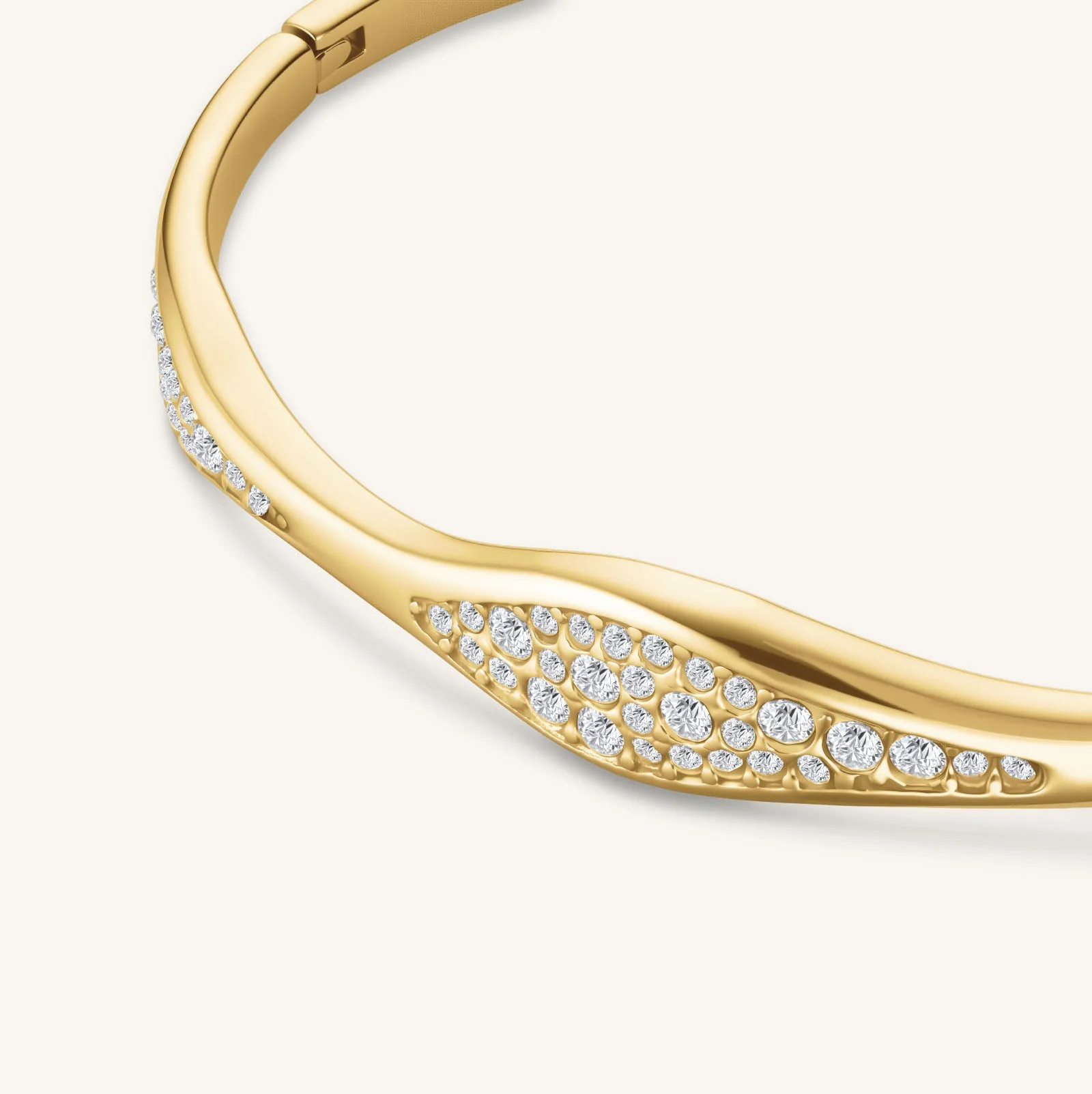 Pave Wave Bangle - Image 3