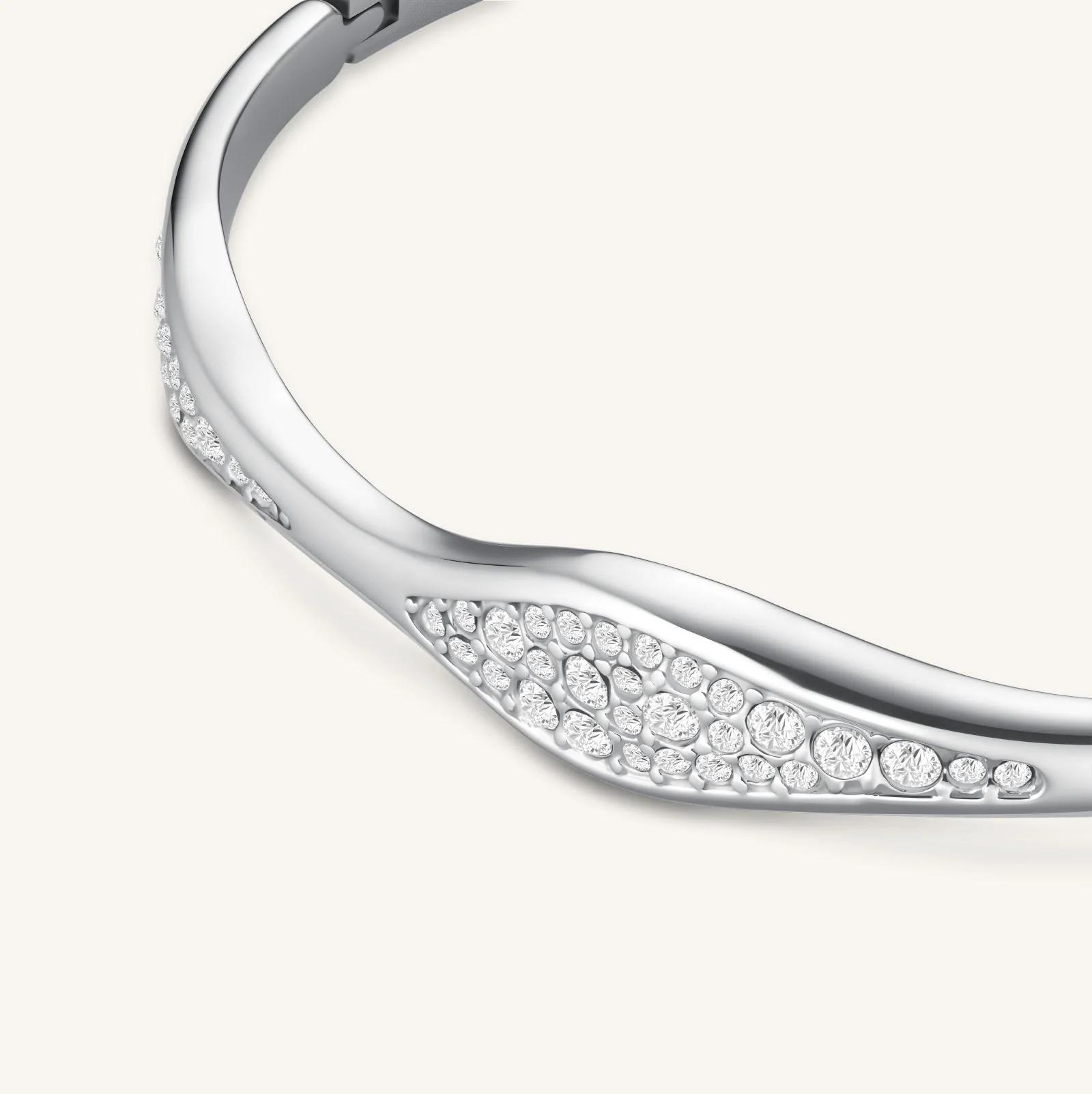 Pave Wave Bangle - Image 7