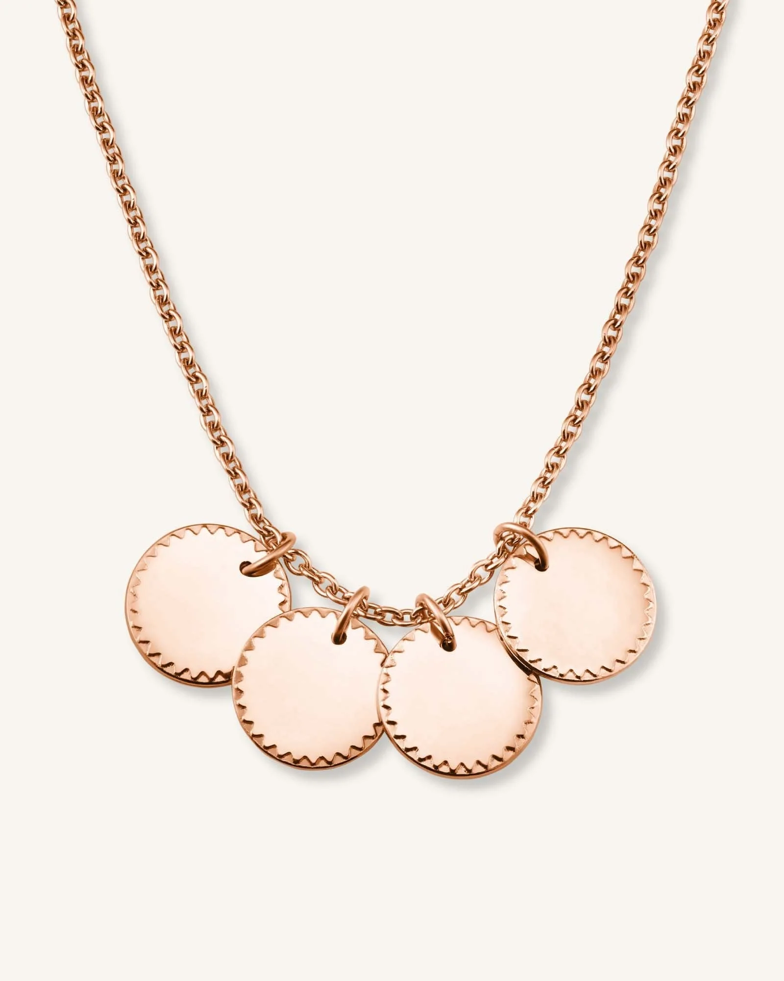 4 Coin Charm Necklace - Image 3