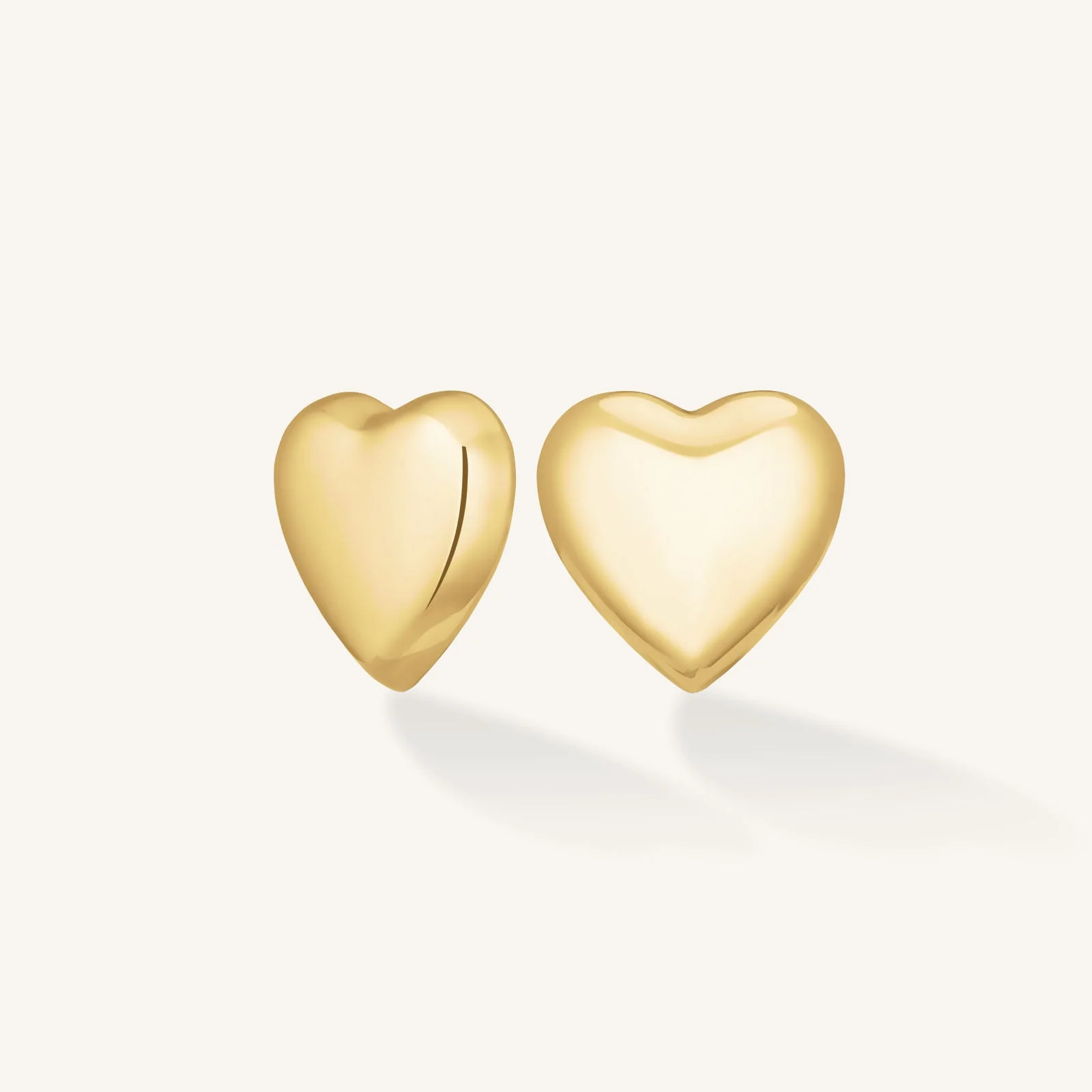 Puffy Heart Studs