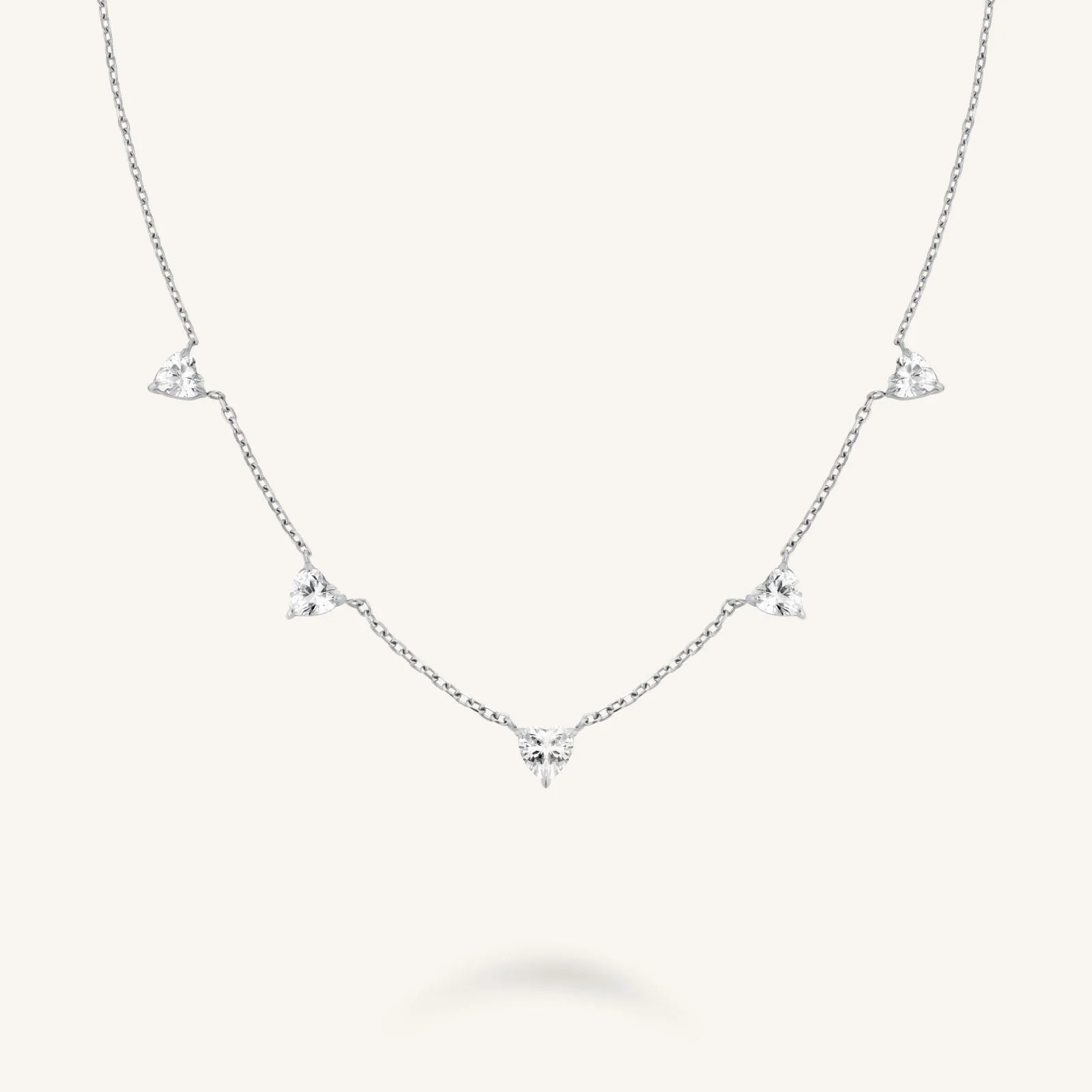 Row Hearts Necklace - Image 6
