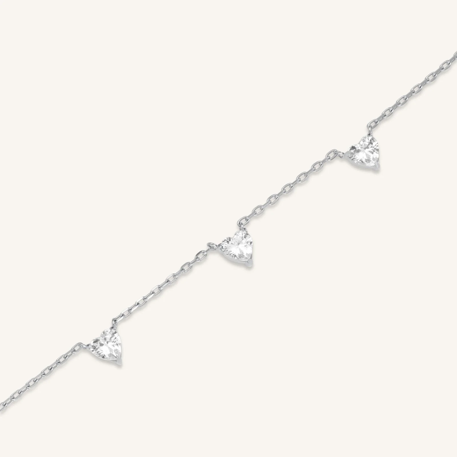 Row Hearts Necklace - Image 9