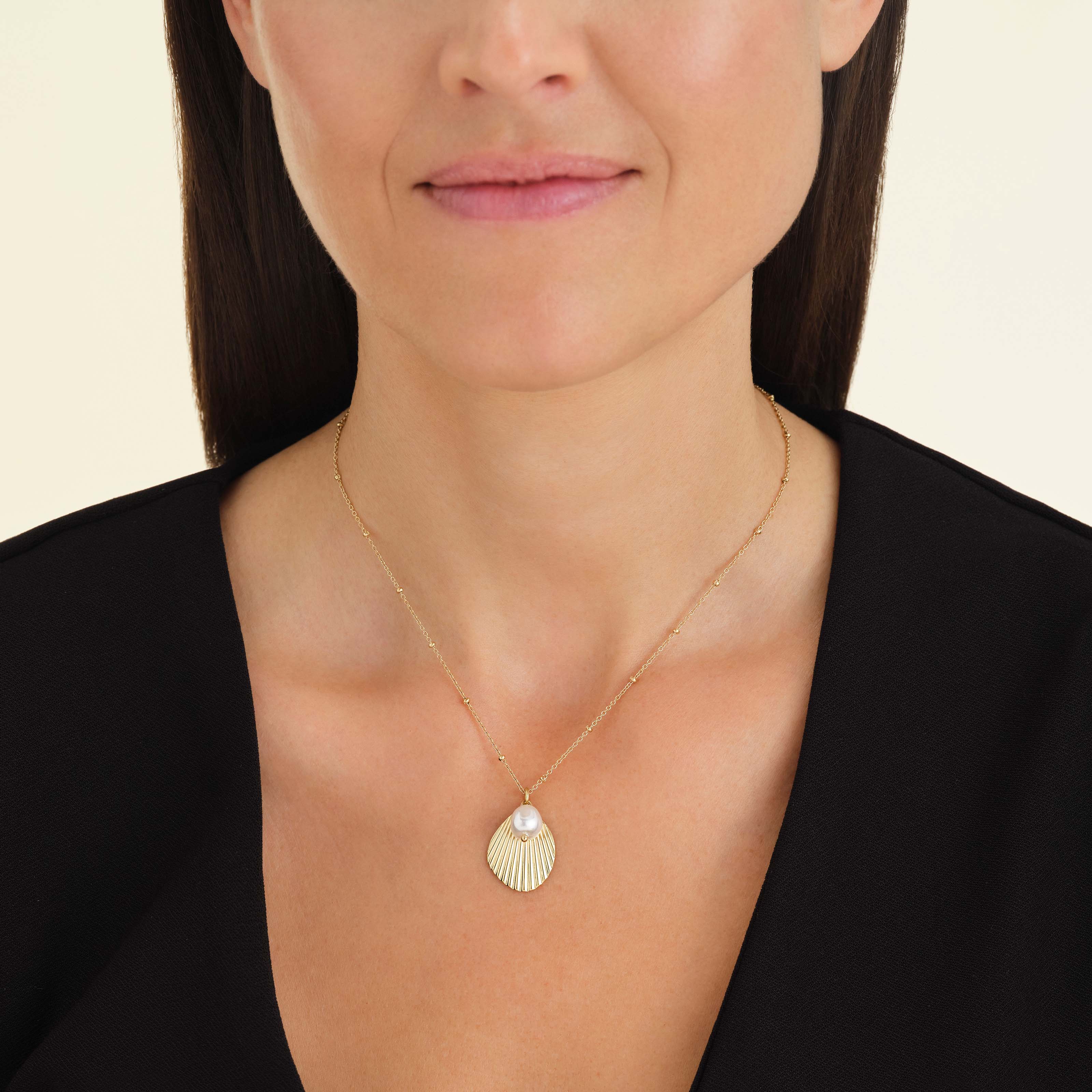 Shell and pearl necklace - Image 3