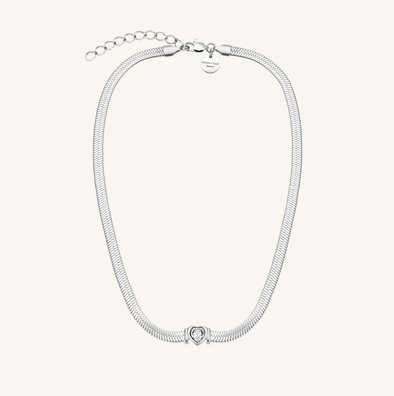 Snake Heart Choker Silver - Image 3