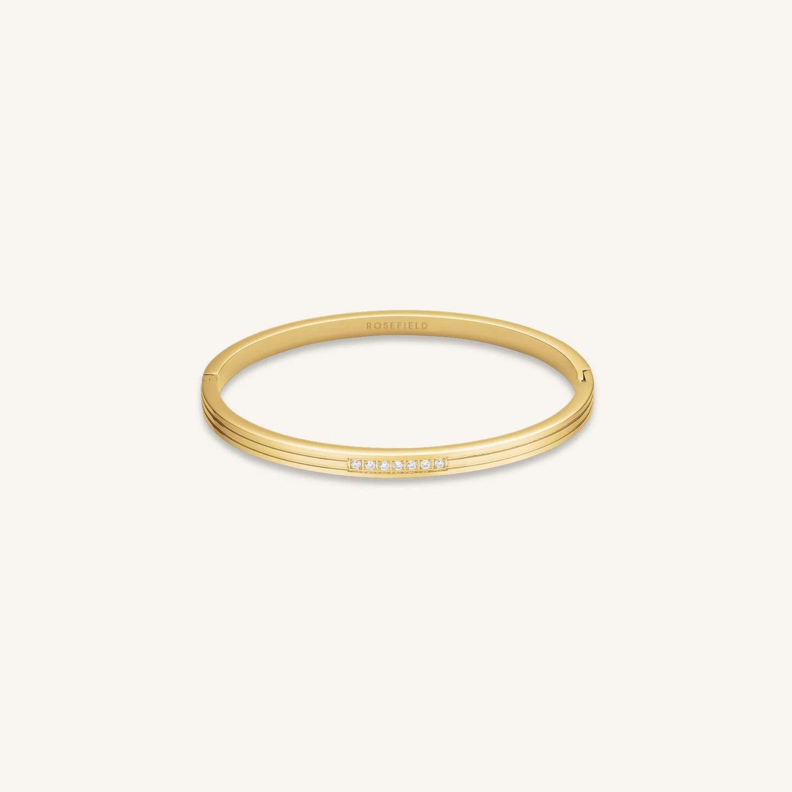 Striped Crystals Bangle